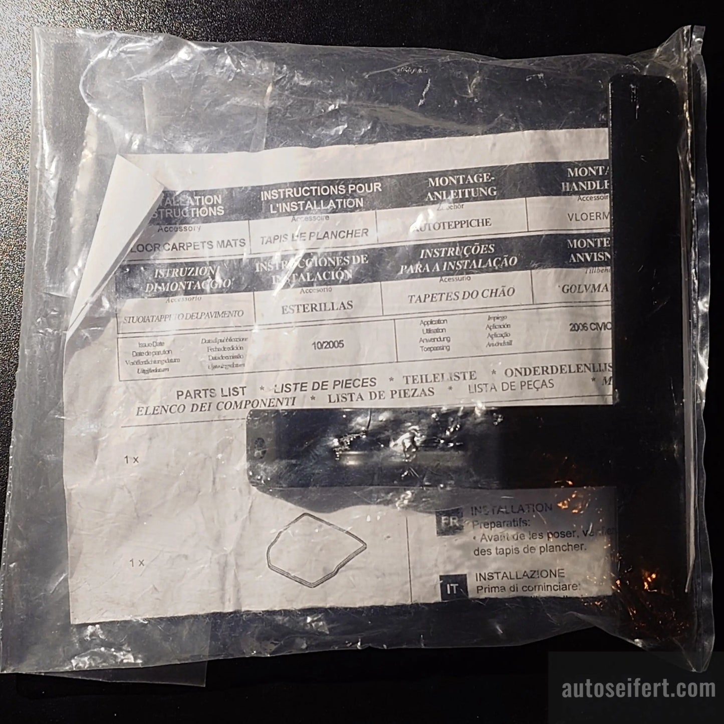 Honda Original Befestigung Halterung Fußmatte Civic VIII UFO 2006-2011 08P16-SMG6000-96 autoseifert.com