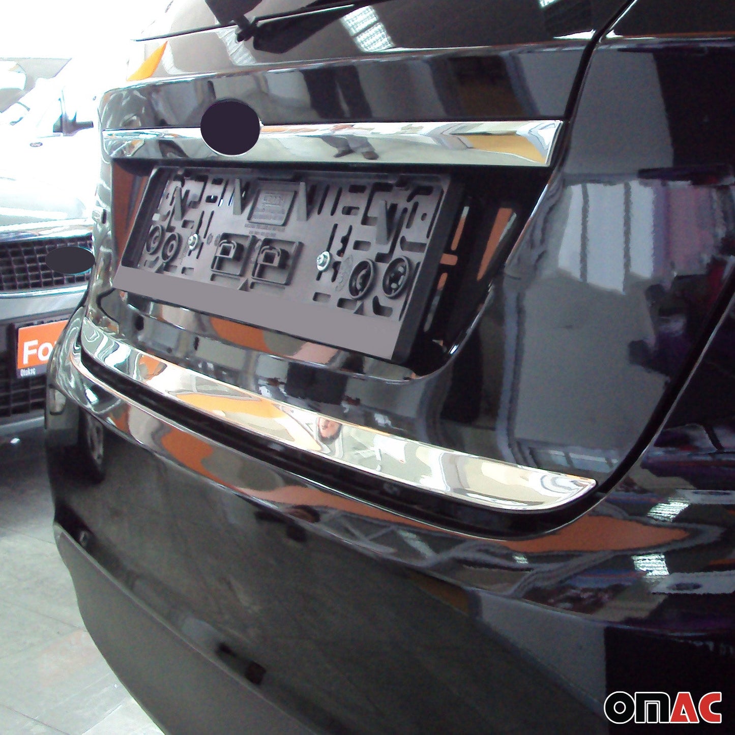 Kofferraumleiste Heckklappe Leiste für Ford Fiesta 2008-2017 Edelstahl Chrom OMAC DE