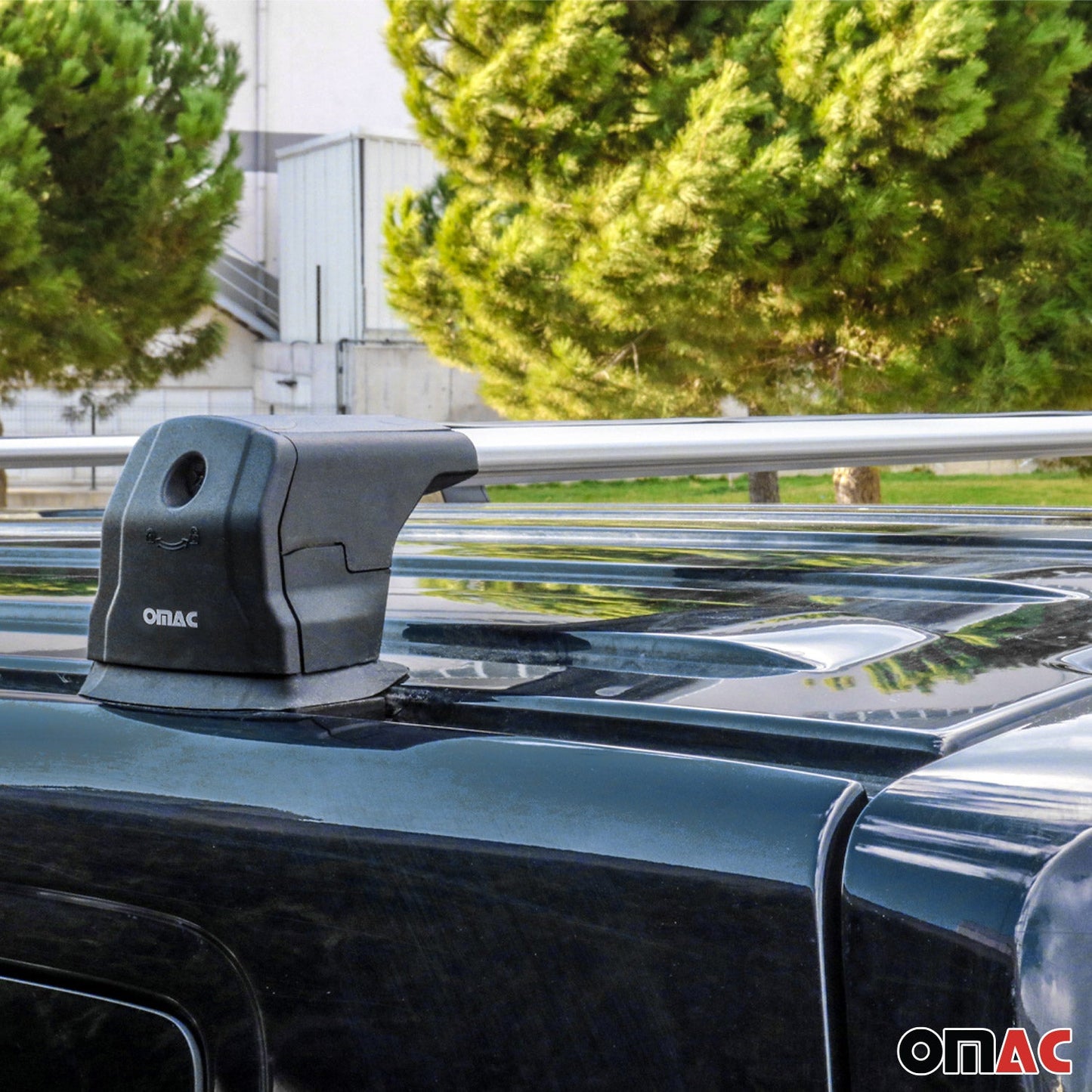 Dachträger Grundtäger für VW Transporter T7 2024-2025 75kg Aluminium Silber 3tlg OMAC DE