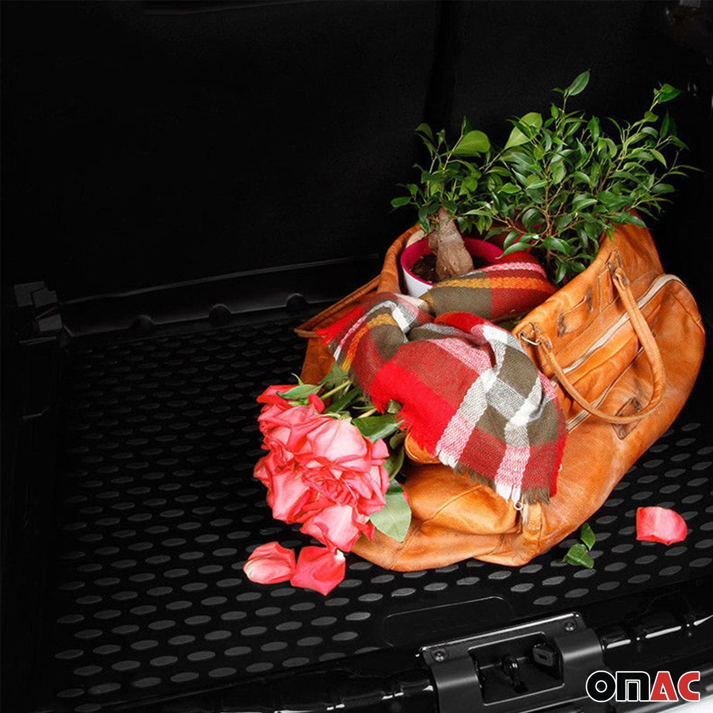 Kofferraumwanne Laderaumwanne für Suzuki SX4 2007-2014 Gummi Schwarz OMAC DE