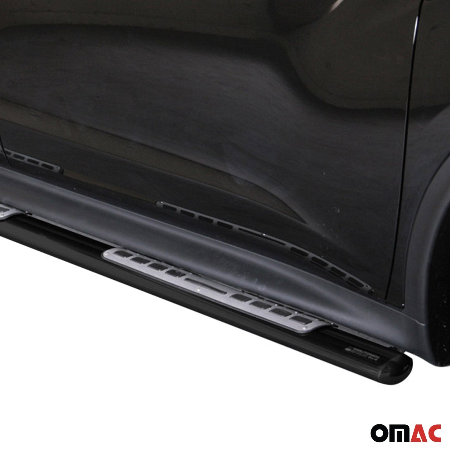 Edelstahl Seitenschweller Schwellerrohre für Nissan Juke 2010-2019 Schwarz OMAC DE