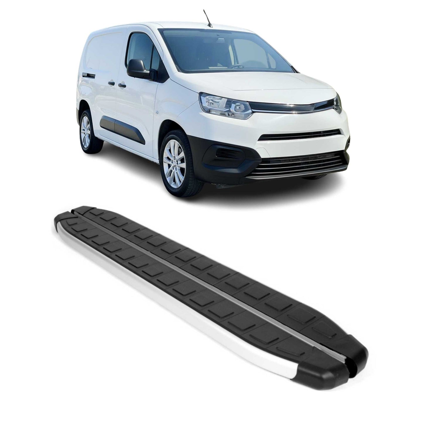 Trittbretter Schweller Seitenschweller für Toyota Proace City 2019-25 L2 Alu 2x OMAC DE