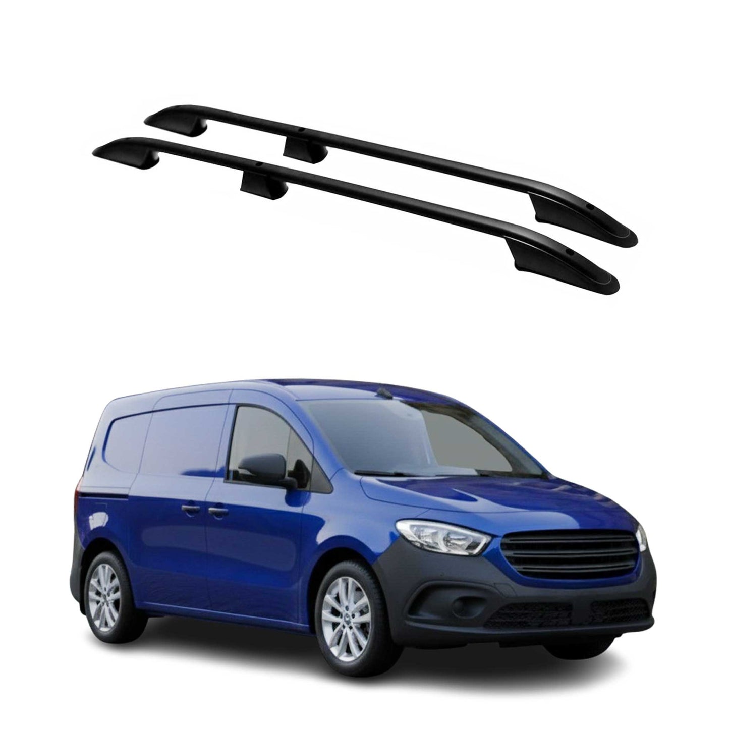 Dachreling Relingträger für Mercedes Citan 2021-2025 Alu Schwarz 2 tlg OMAC DE