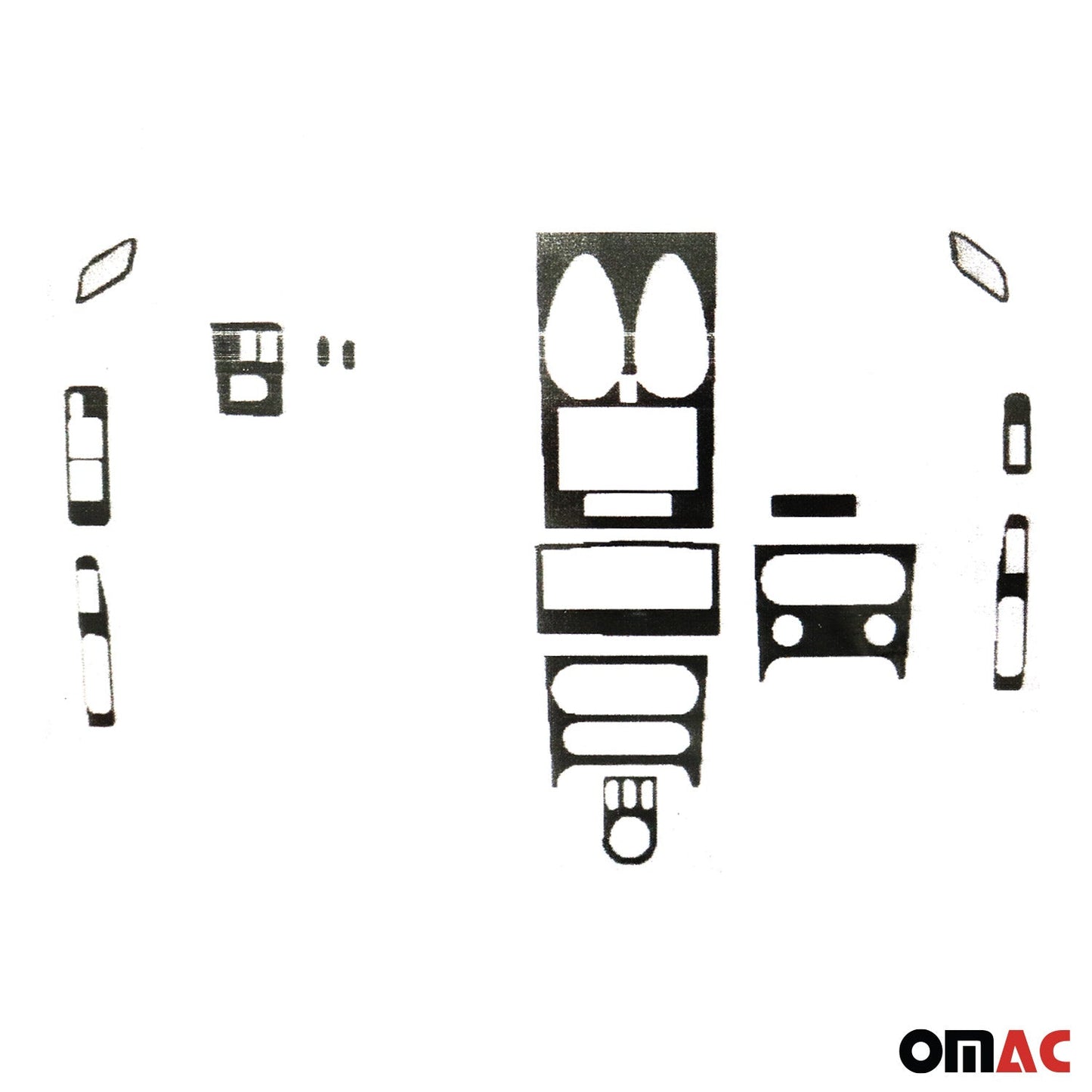 2006-2014 Nissan Qashqai J10/Qashqai +2 NJ10 Innenraum Dekor Cockpit 15x OMAC DE