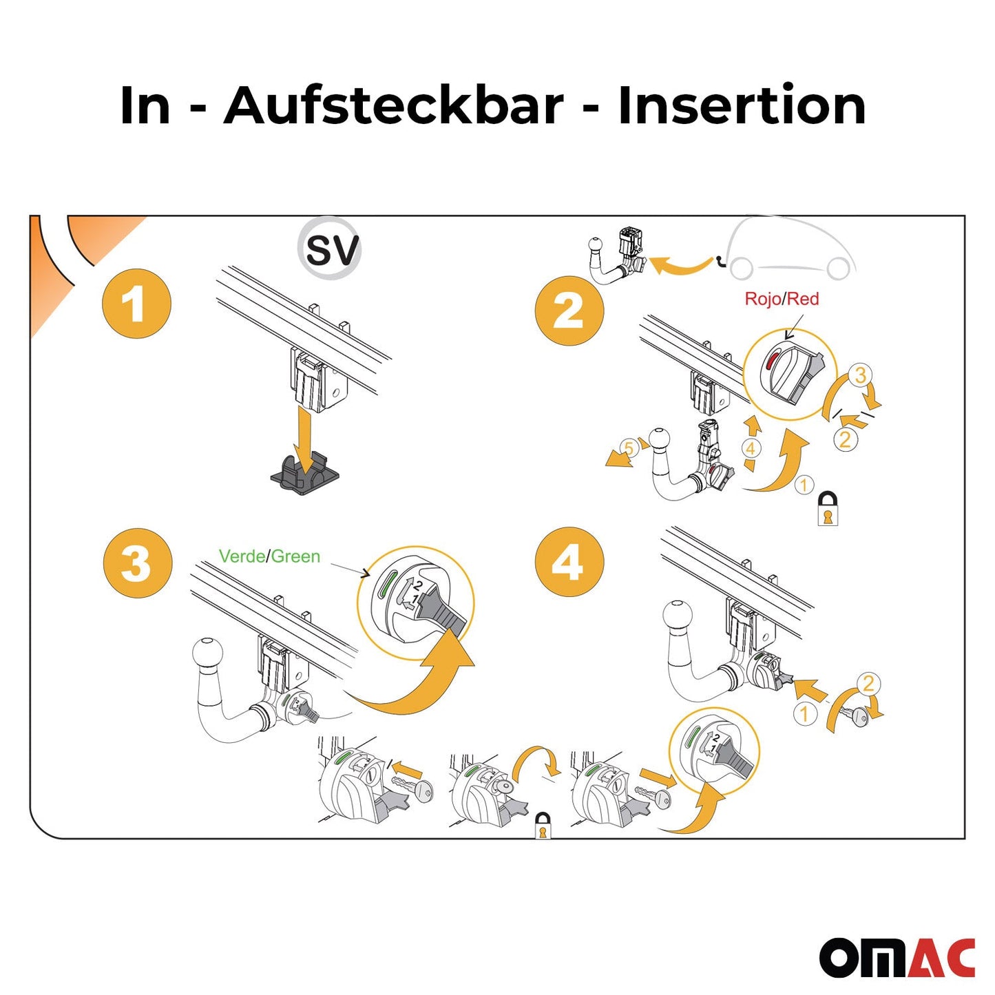 Aragon Anhängerkupplung E-Satz 7pin für Opel Astra H 2004-2010 ABE OMAC DE