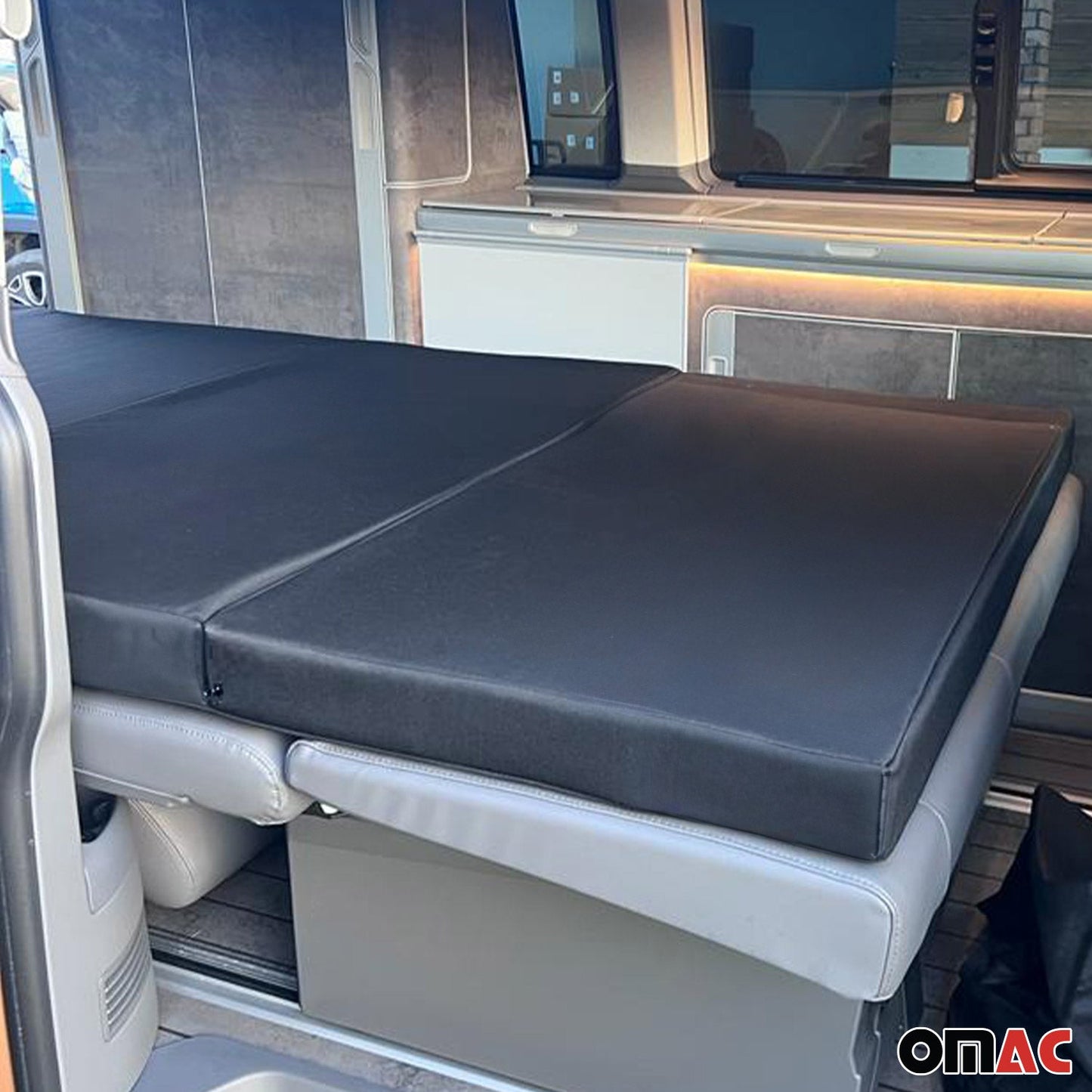 Matratze Schlafmatratze Klappmatratze für Ford Tourneo Custom 2023-2025 Schwarz OMAC DE