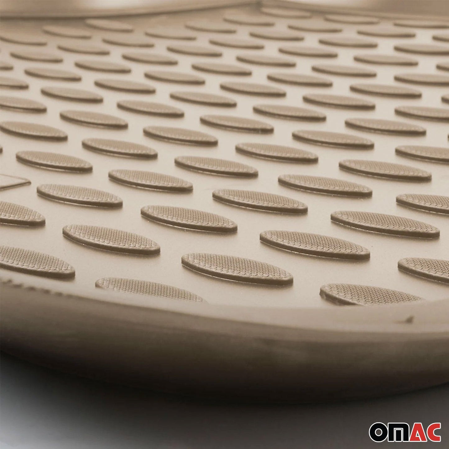 Kofferraummatte Kofferraumwanne für Honda Civic 2006-2012 Gummi TPE Beige OMAC DE
