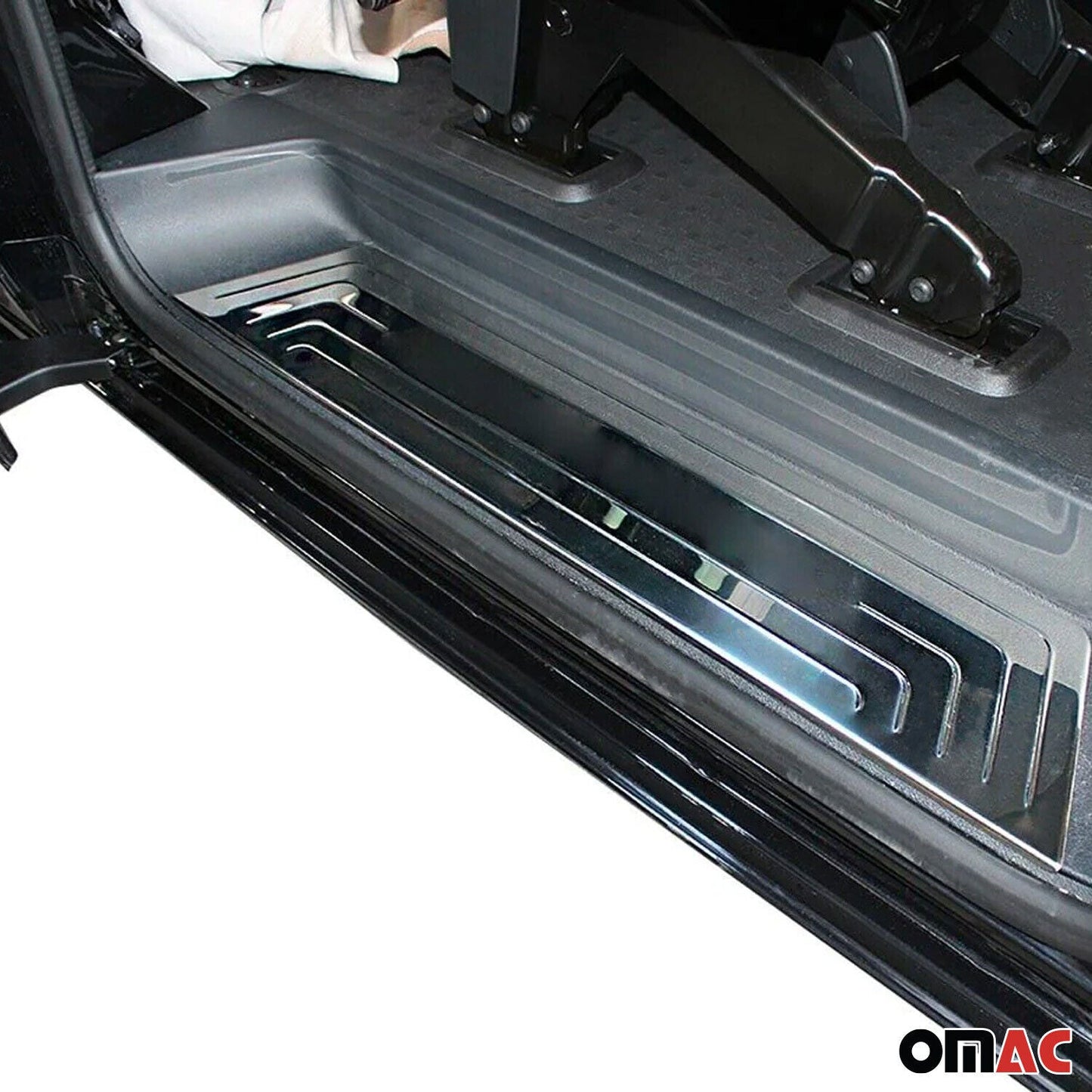 OMAC Ladekantenschutz Einstiegleisten Satz für VW T5 2003-2015 Edelstahl 4tlg OMAC DE