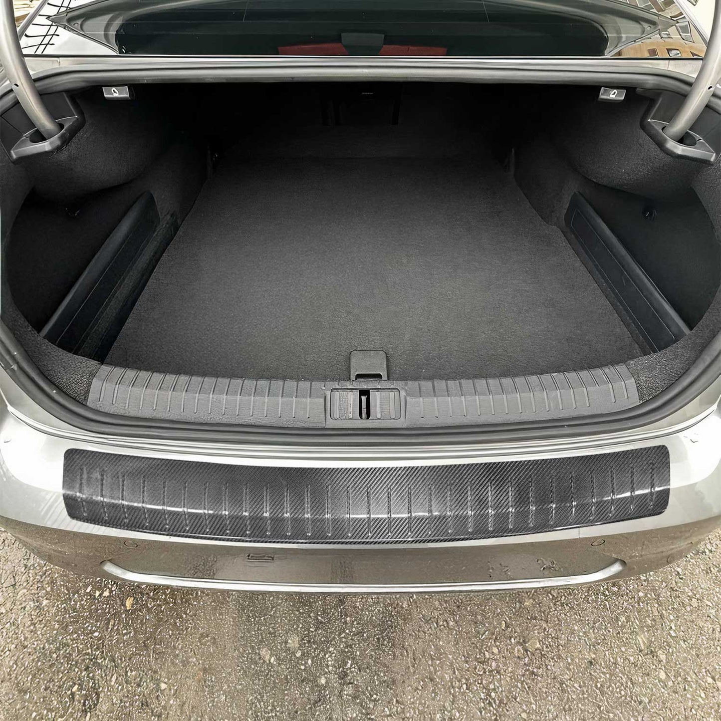 Ladekantenschutz für VW Passat B7 2010-2014 Echt Karbon Schwarz 1 tlg OMAC DE