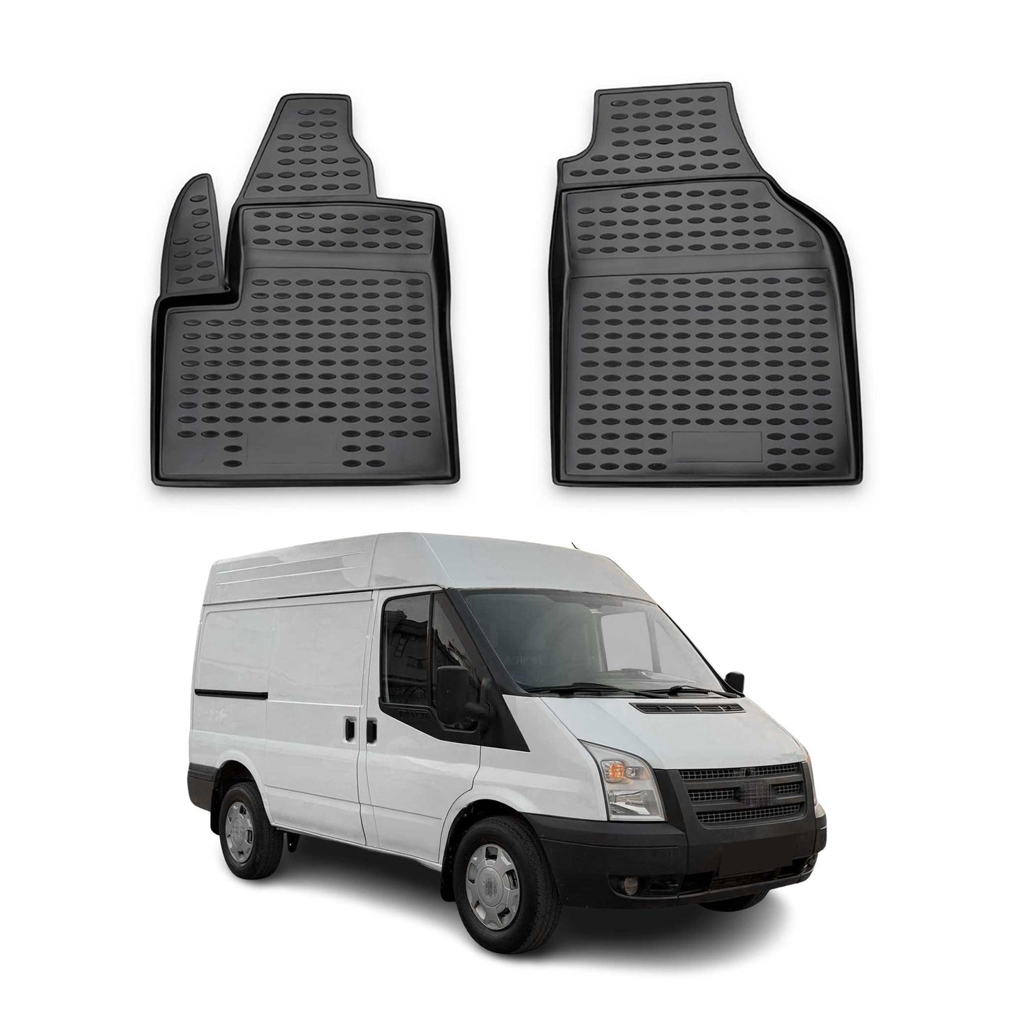 2006-2021 Ford Transit Fußmatten TPE Schwarz 2 tlg OMAC DE