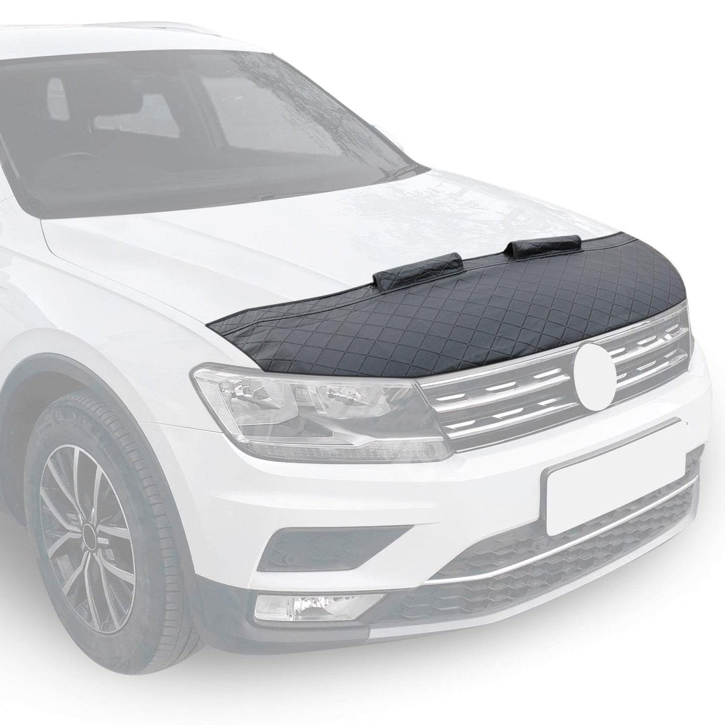 Bonnet Bra Haubenbra Steinschlagschutz für Ford Ranger II 2007-2009 Halb Schwarz OMAC DE