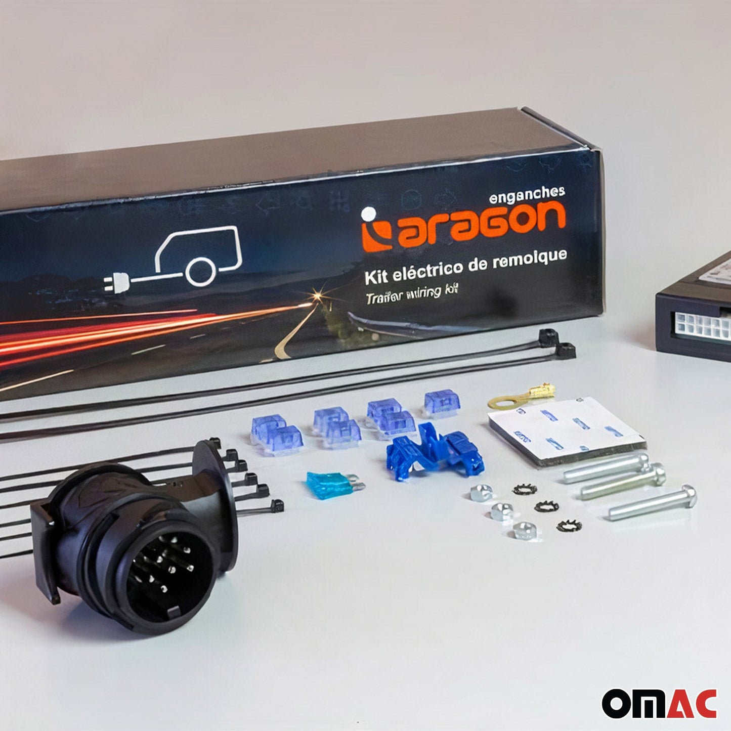Aragon Anhängerkupplung E-Satz 13pin für Fiat Panda Hybrid 2021-2025 ABE OMAC DE