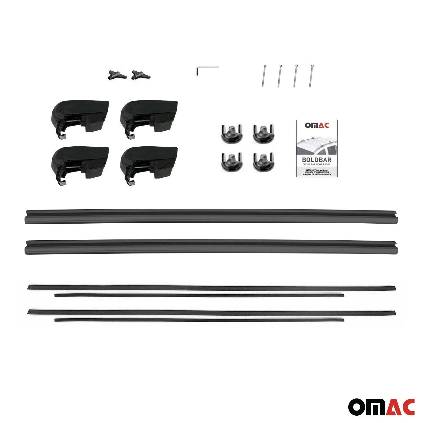 Dachträger Gepäckträger für Mercedes C Klasse S205 2014-2021 Alu Schwarz ABE 2x OMAC DE