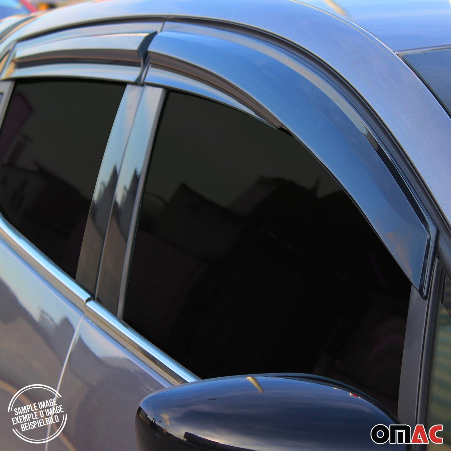 Windabweiser Regenabweiser für Renault Clio 5 2019-2025 Schwarz 4x