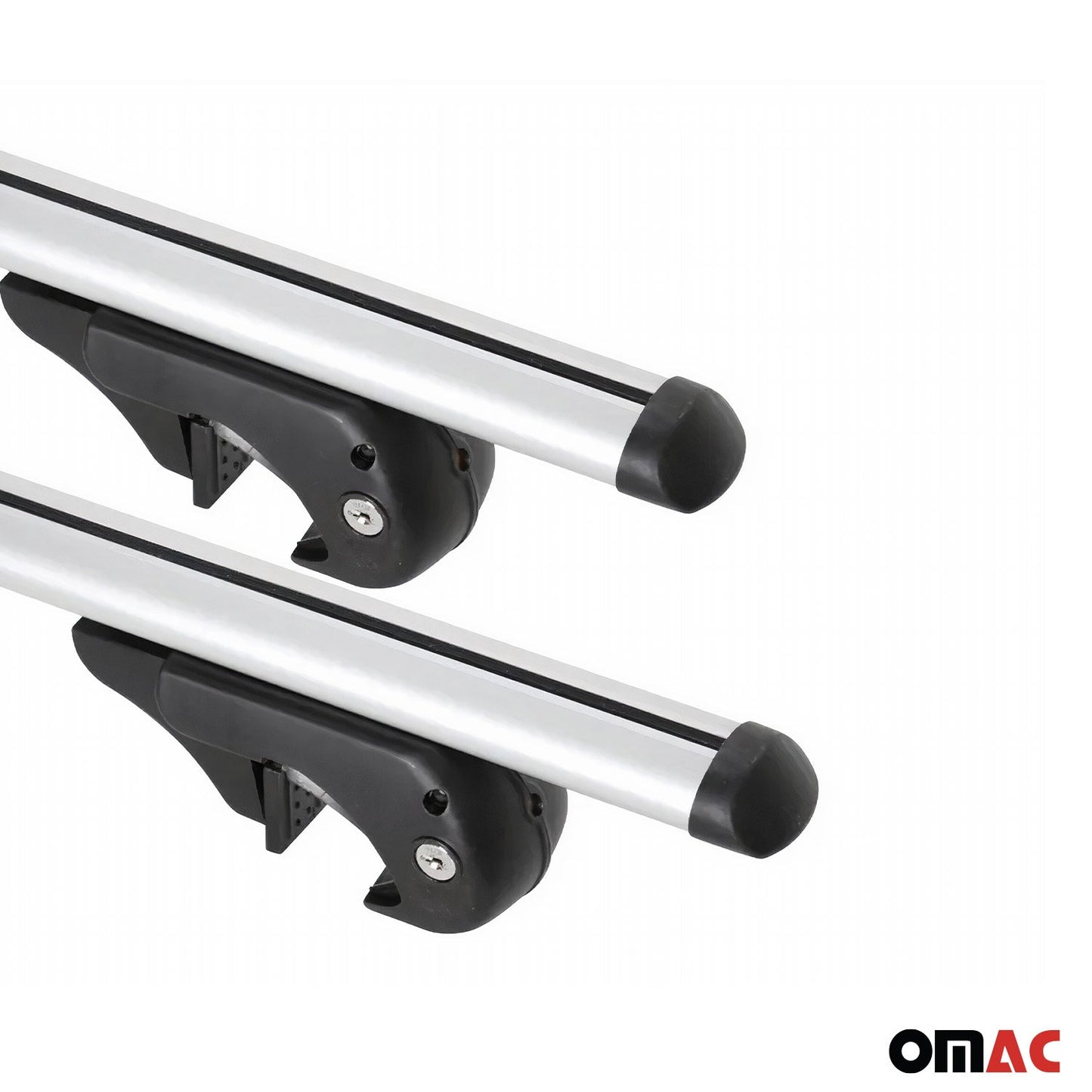 2024-2025 VW Tiguan Menabo Dachträger Grundtäger 90kg Alu Silber 2x OMAC DE