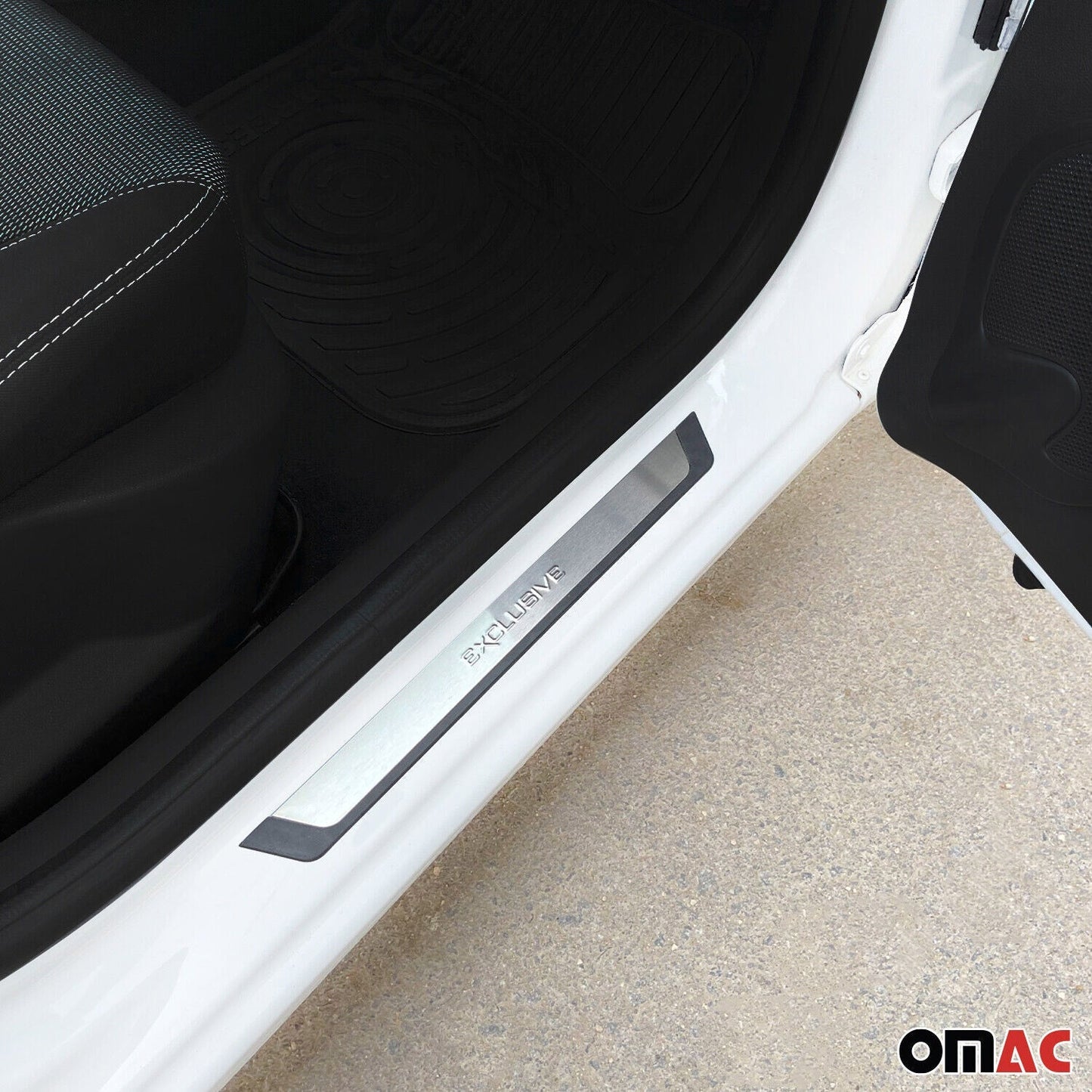 Einstiegsleisten Türschweller für Honda Civic Jazz HR-V Chrom Gebürstet 2x OMAC DE