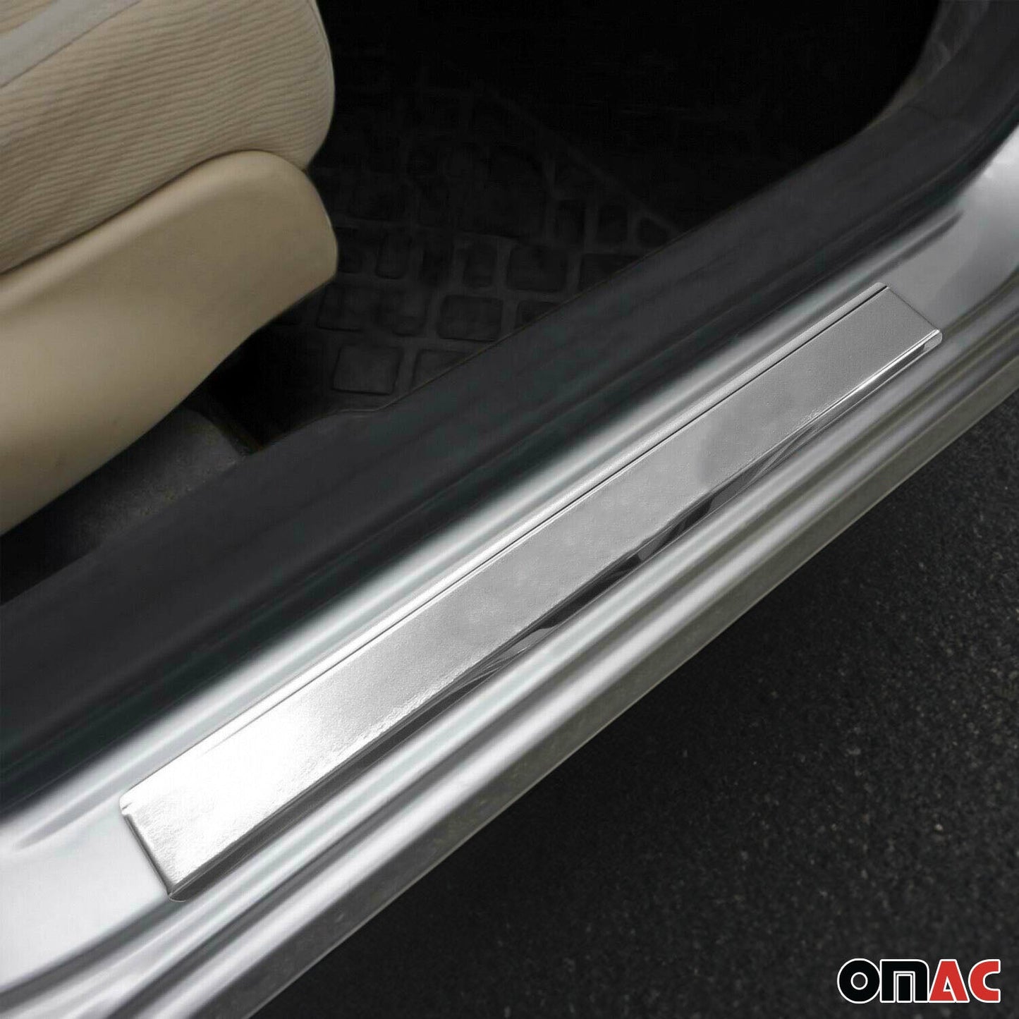 Einstiegsleisten Türschweller für VW Tiguan 2007-2016 Edelstahl Silber 4x OMAC DE