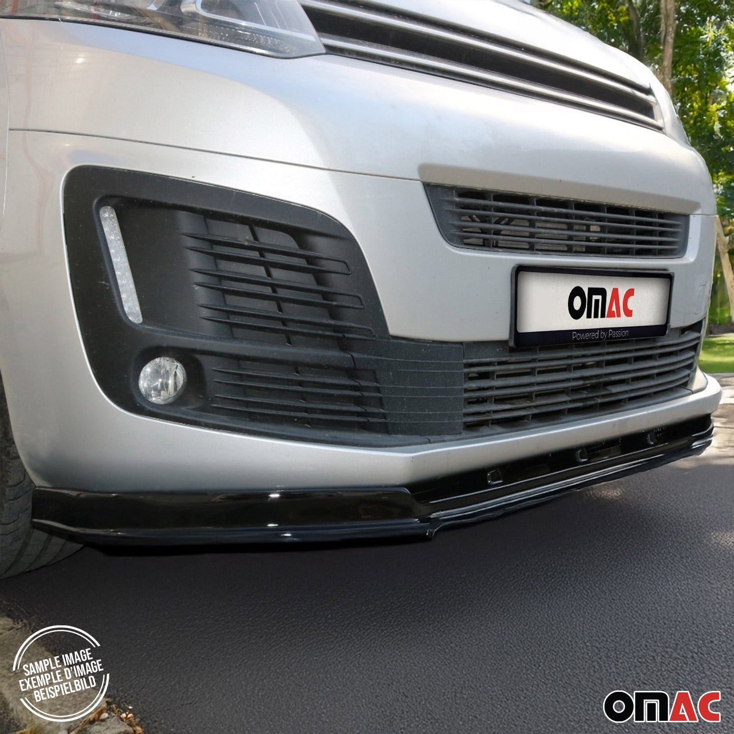 2023-2025 Ford Transit / Tourneo Custom Frontspoiler Lippe Stoßstange Splitter Schwarz ABS 1x OMAC DE
