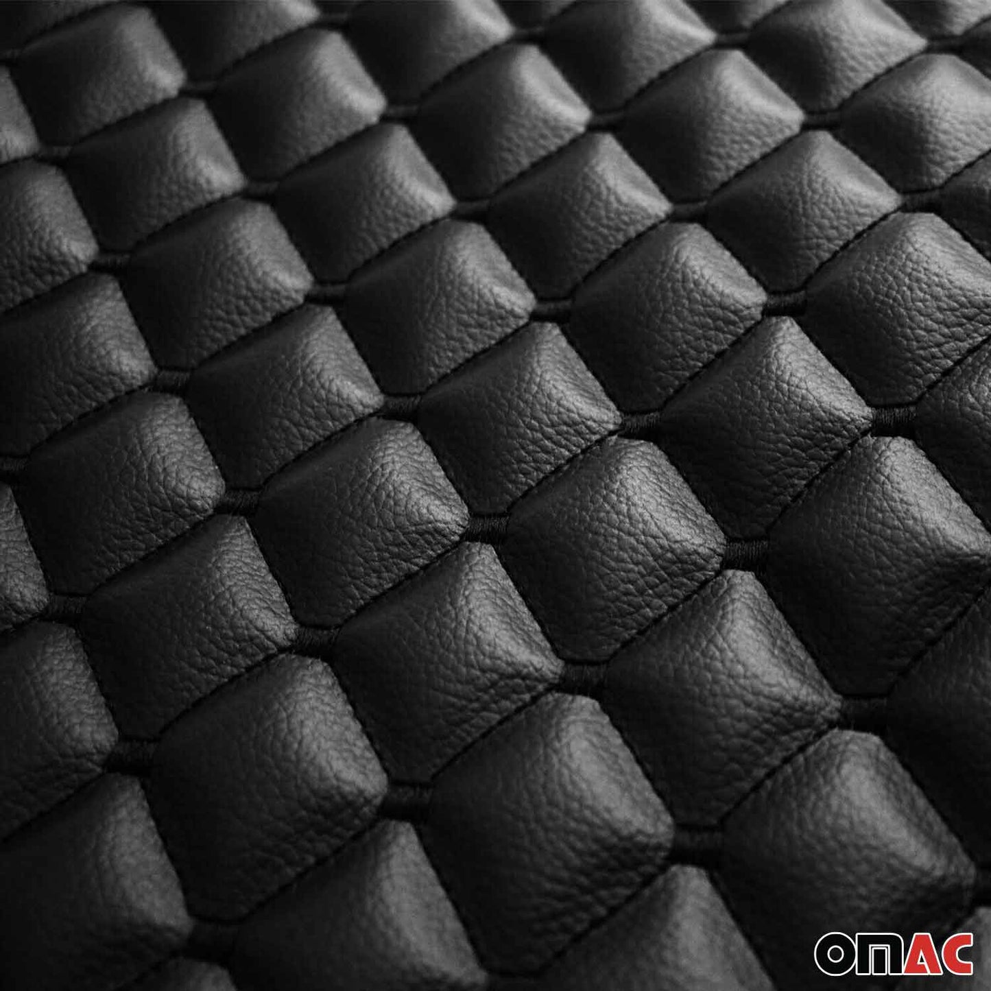 Schonbezug Sitzauflage für Honda Civic Accord Jazz Kunstleder Schwarz OMAC DE