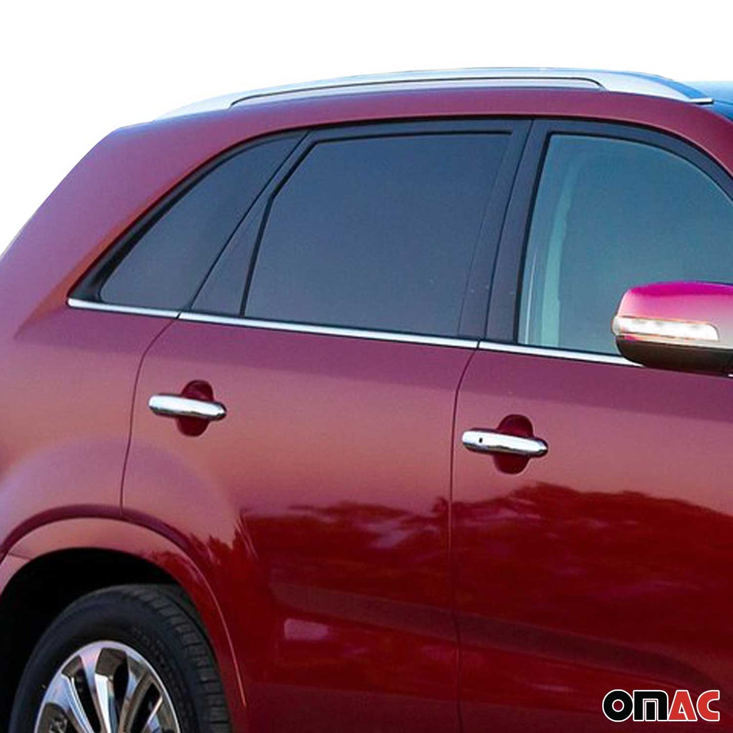 Fensterleisten Zierleisten für Kia Sorento 2010-2012 Edelstahl Chrome 4 tlg OMAC DE