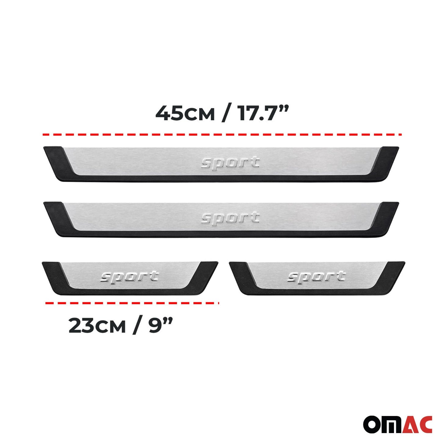 Einstiegsleisten Türschweller Sport für Opel Frontera OV24 2024-2025 Chrom 4x OMAC DE