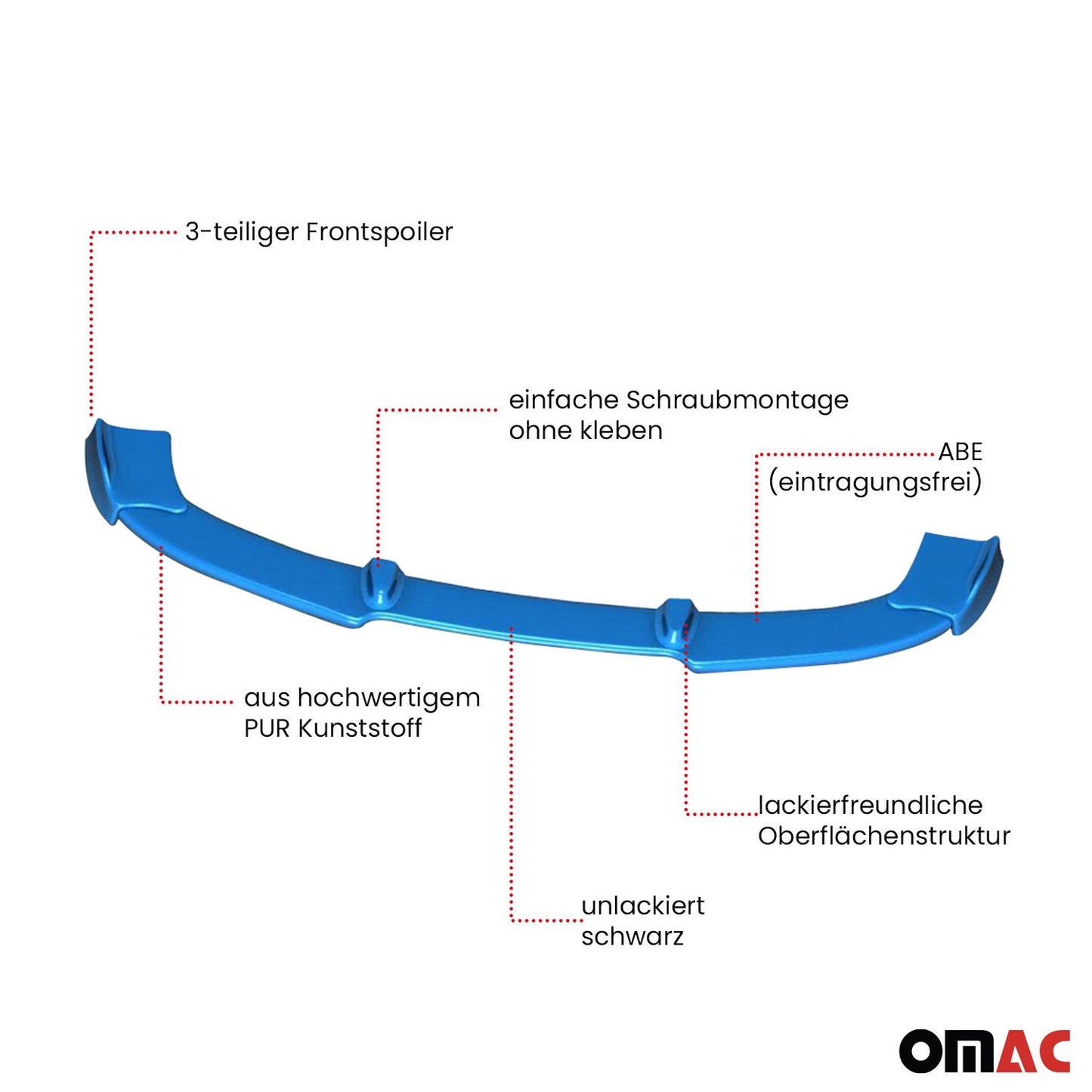 RDX Frontspoiler Vario-X Spoiler für Subaru BRZ OMAC DE
