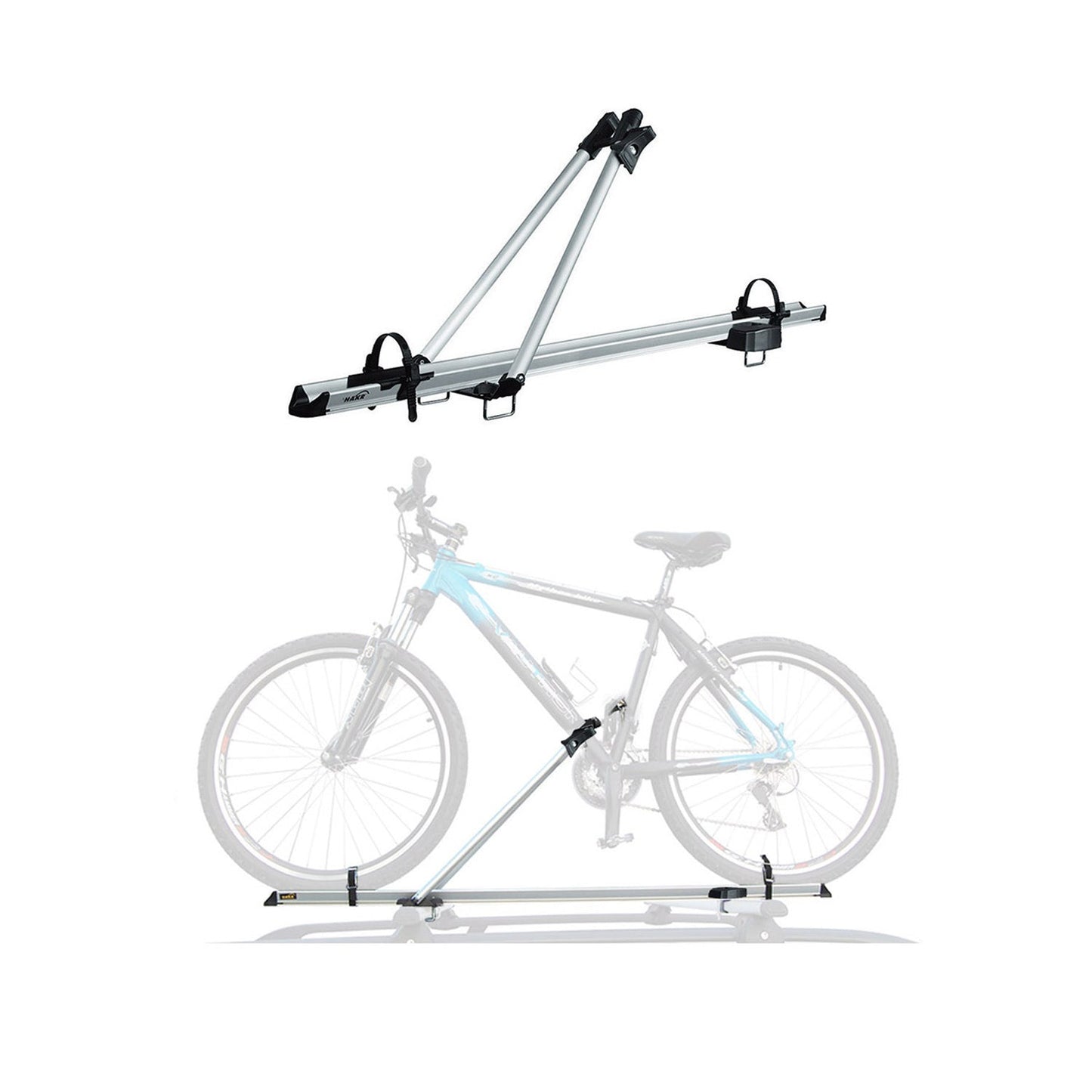 Fahrradträger Dachfahrradträger bis 17kg Aluminium Silber Fahrradhalter OMAC DE