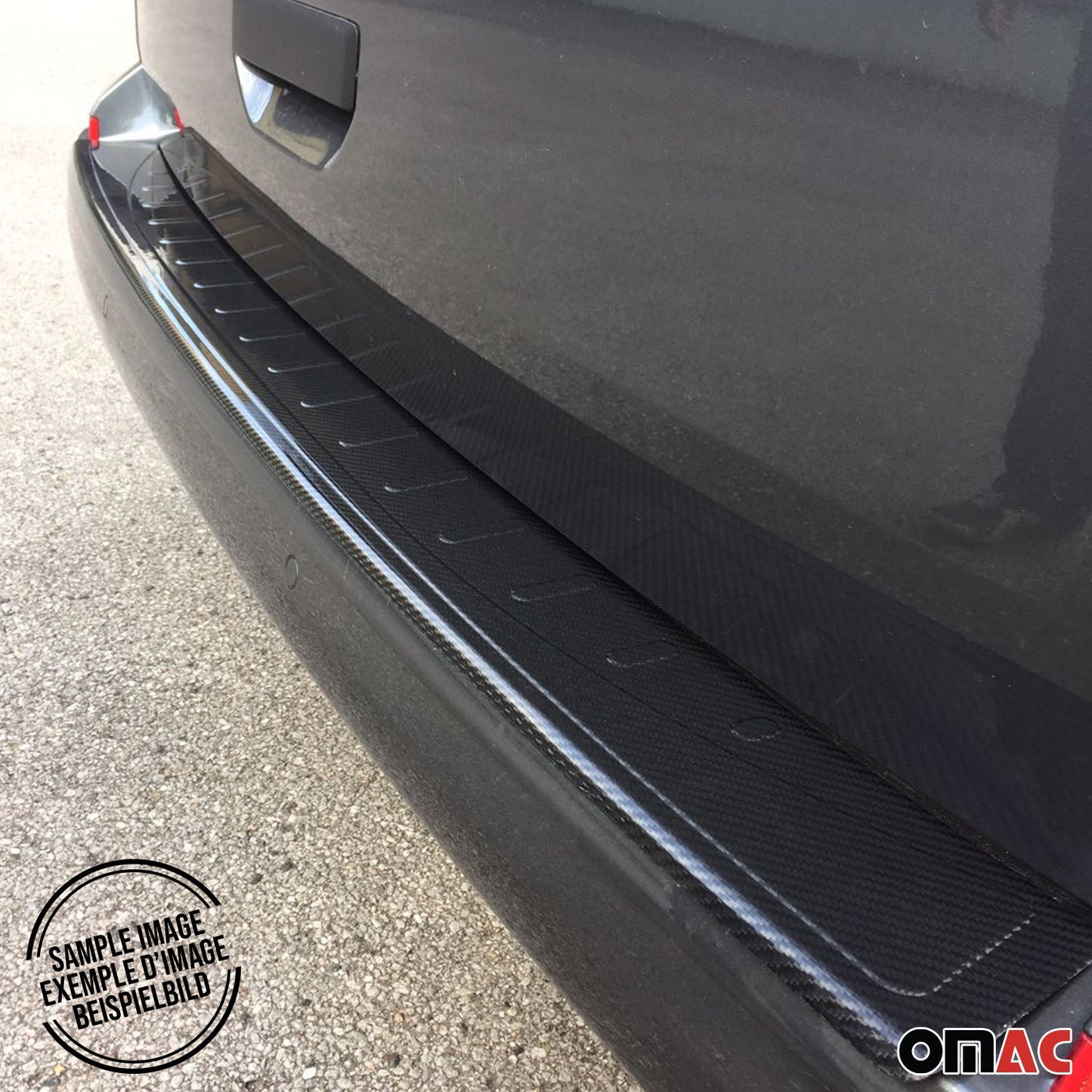 Ladekantenschutz für VW Passat B7 2010-2014 Echt Karbon Schwarz 1 tlg OMAC DE
