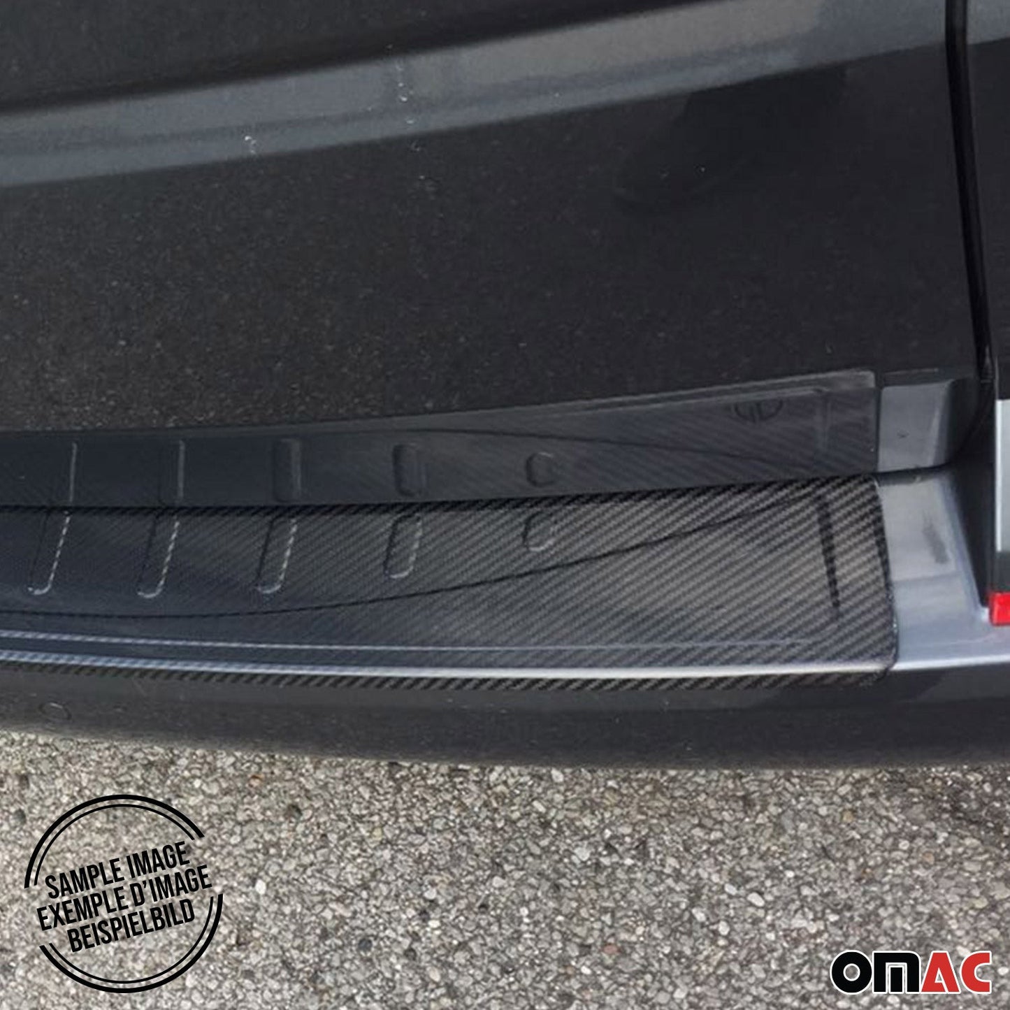 Ladekantenschutz für VW Passat B7 2010-2014 Echt Karbon Schwarz 1 tlg OMAC DE