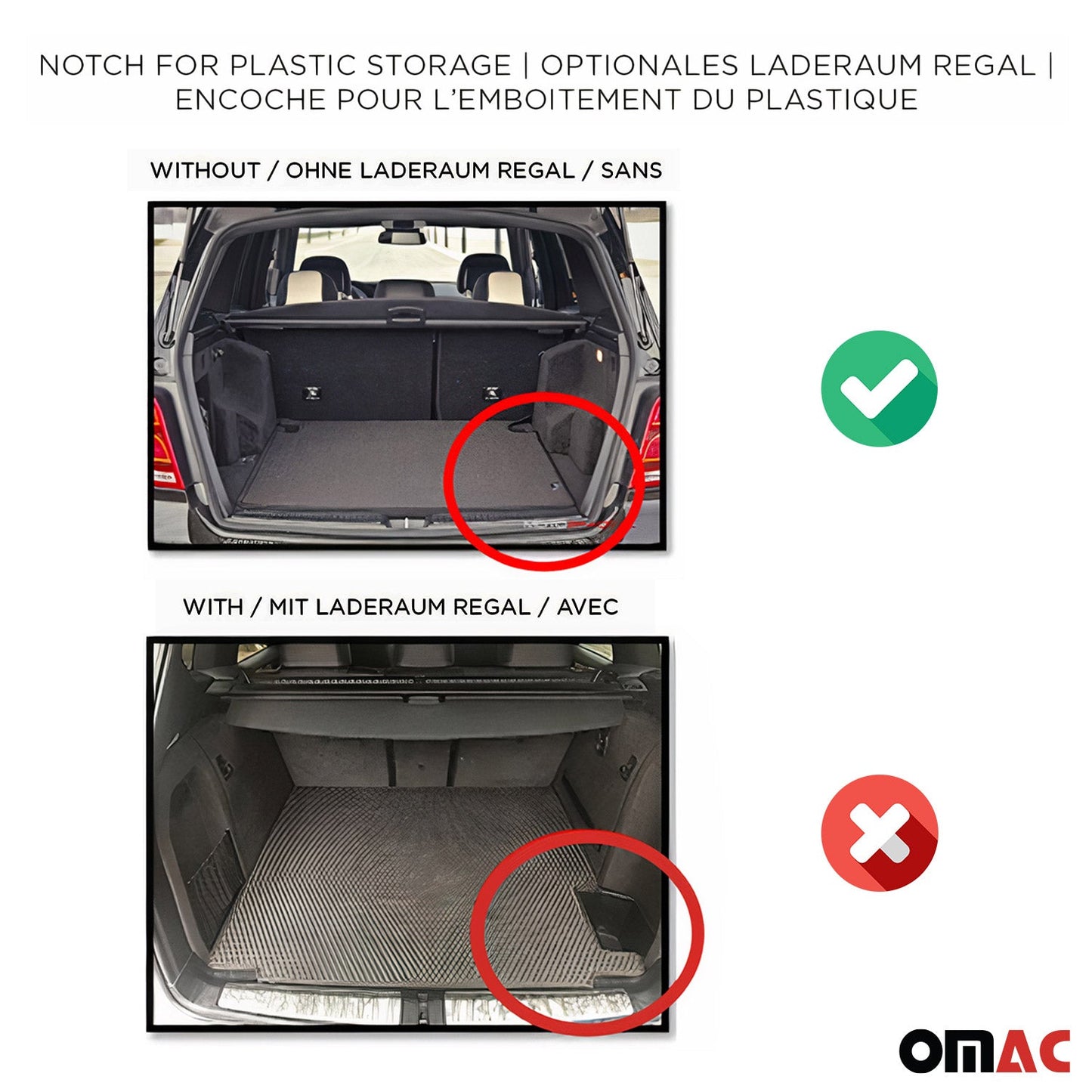 OMAC Gummi Kofferraumwanne für Skoda Octavia Kombi 2012-2019 TPE Laderaumwanne OMAC DE