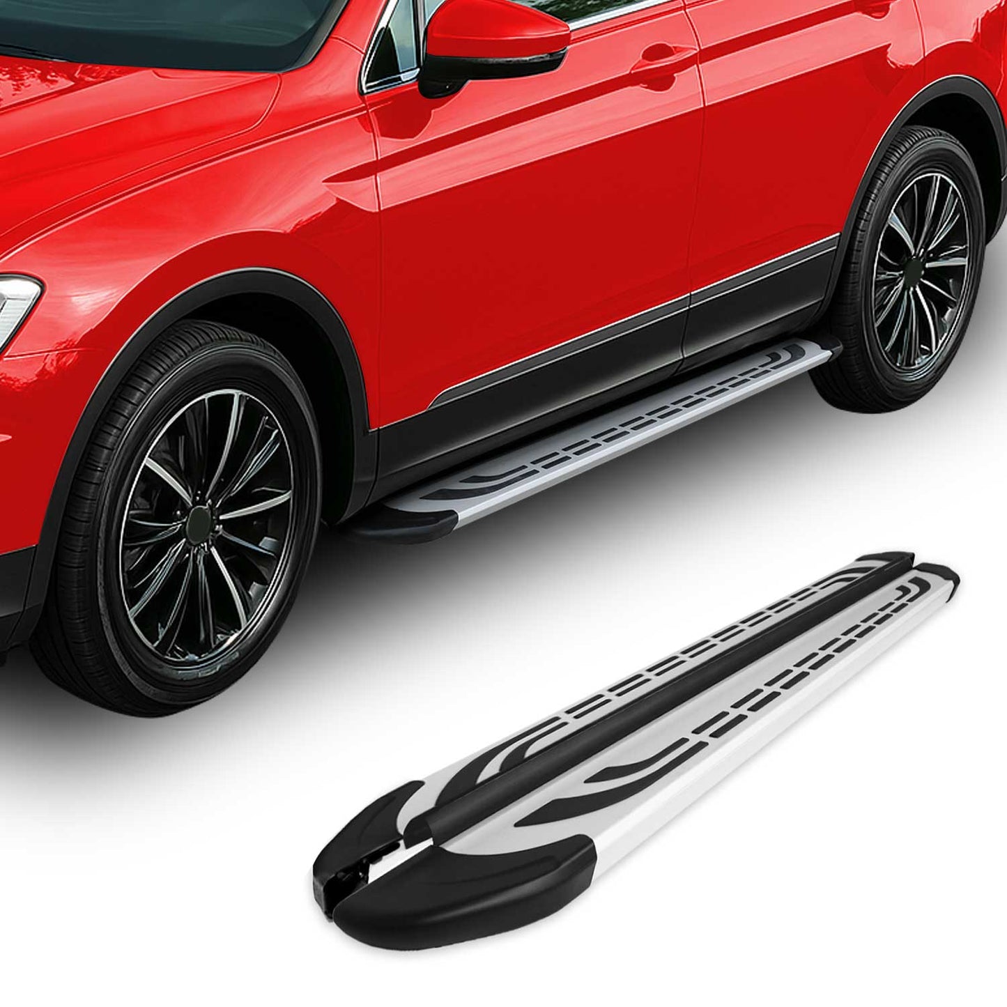 Trittbretter Seitenschweller Seitenbretter für Honda CR-V 2012-2019 Alu Grau OMAC DE