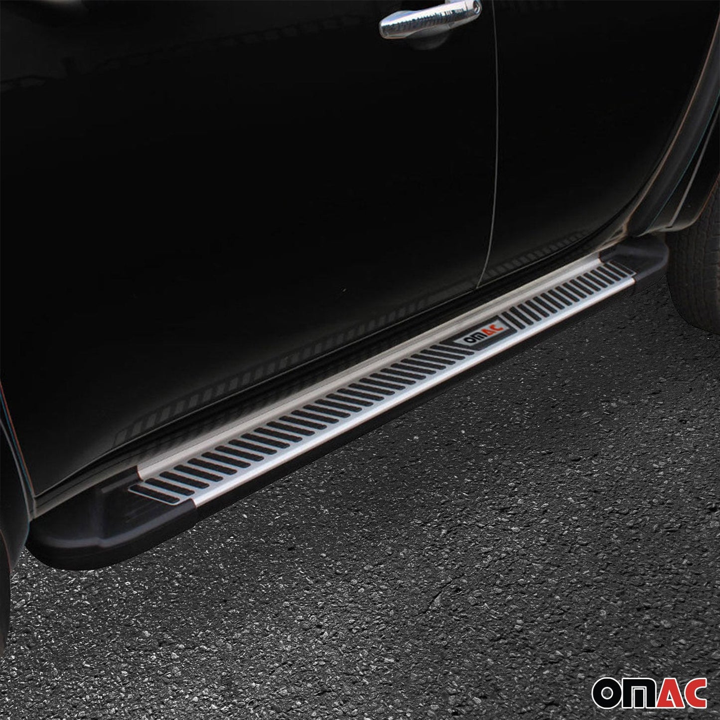 Trittbretter Seitenschweller Schweller für MG ZS-EV 2021-2025 Alu Grau 2 tlg