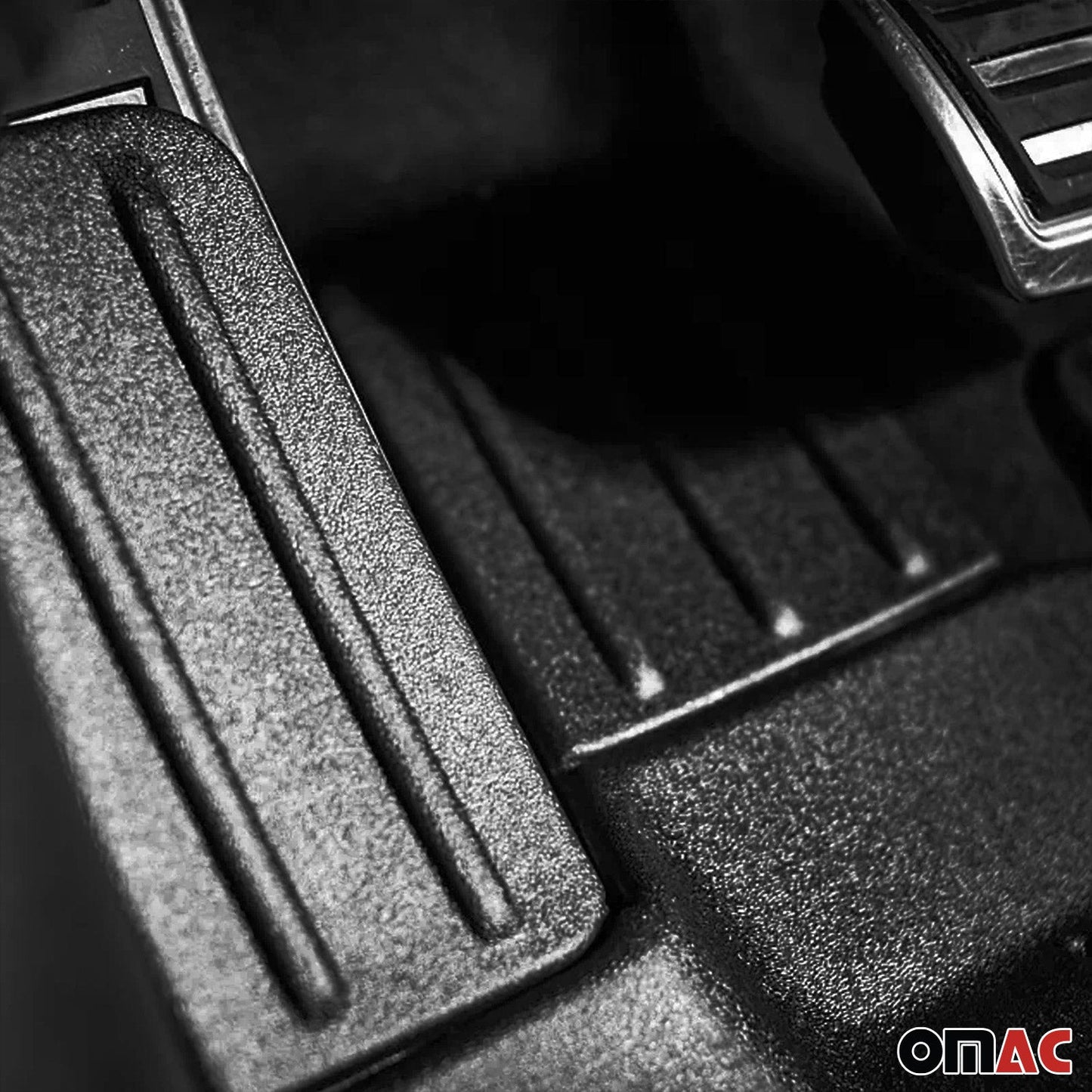 OMAC Fußmatten & Kofferraumwanne Set für Volvo V40 2012-2019 Gummi Schwarz 5x OMAC DE