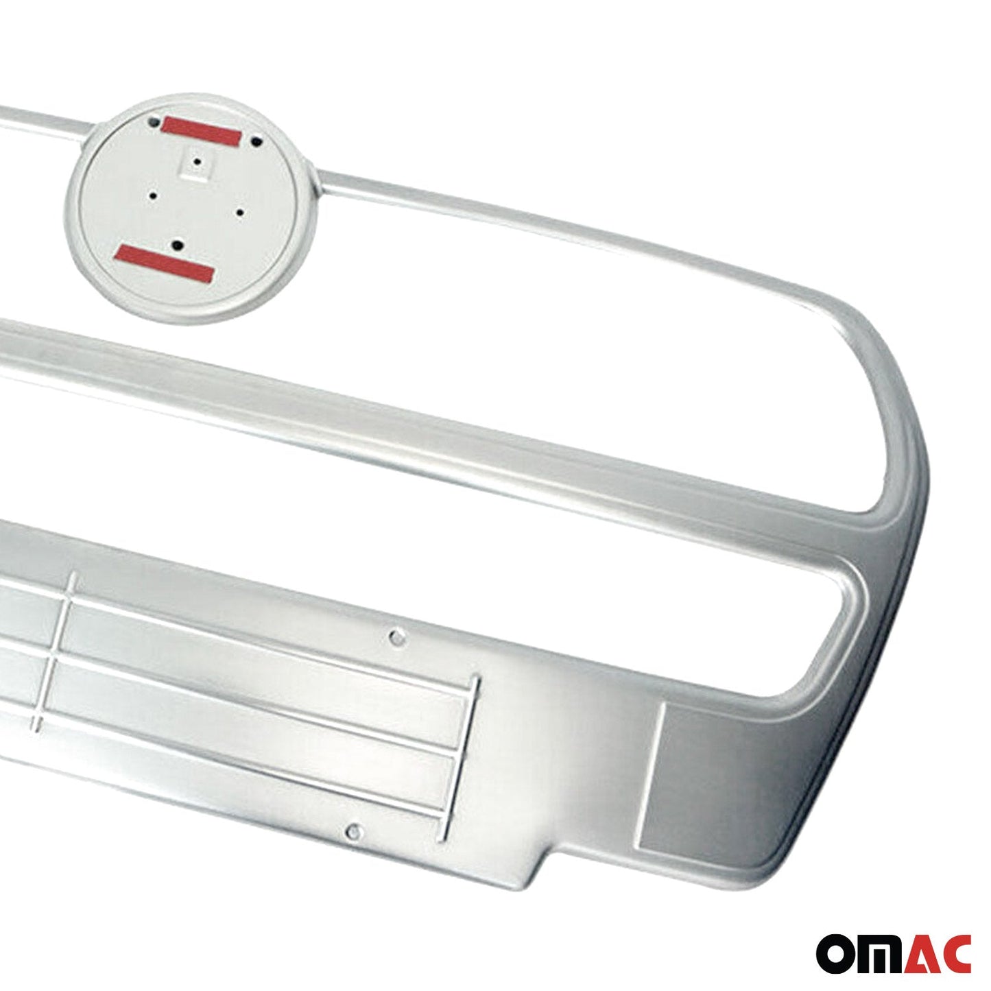 Kühlergrill Leisten Grillleisten für Fiat Doblo 2010-2015 Edelstahl Silber 2tlg OMAC DE