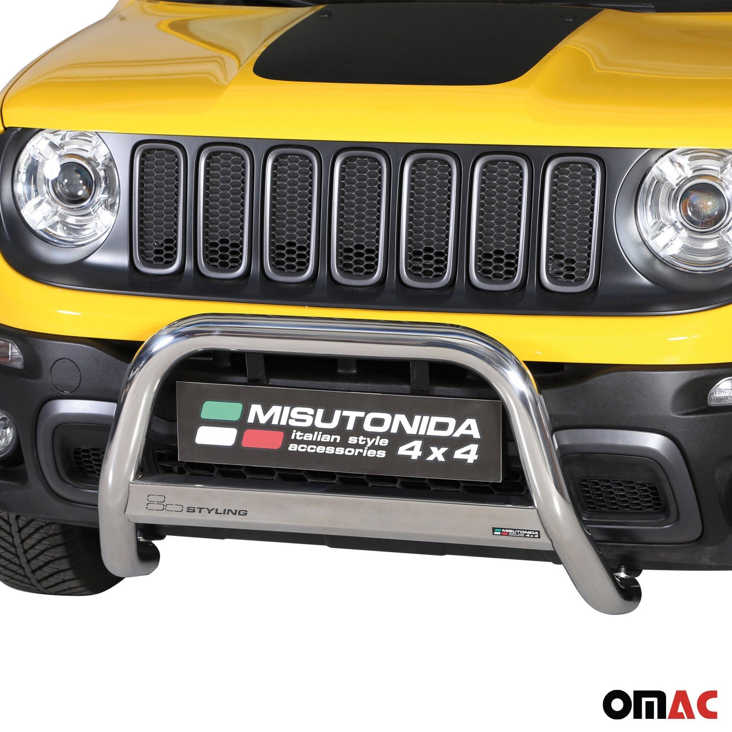Frontbügel Frontschutzbügel für Jeep Renegade Trailhawk 2014-2024 Silber ø63mm OMAC DE