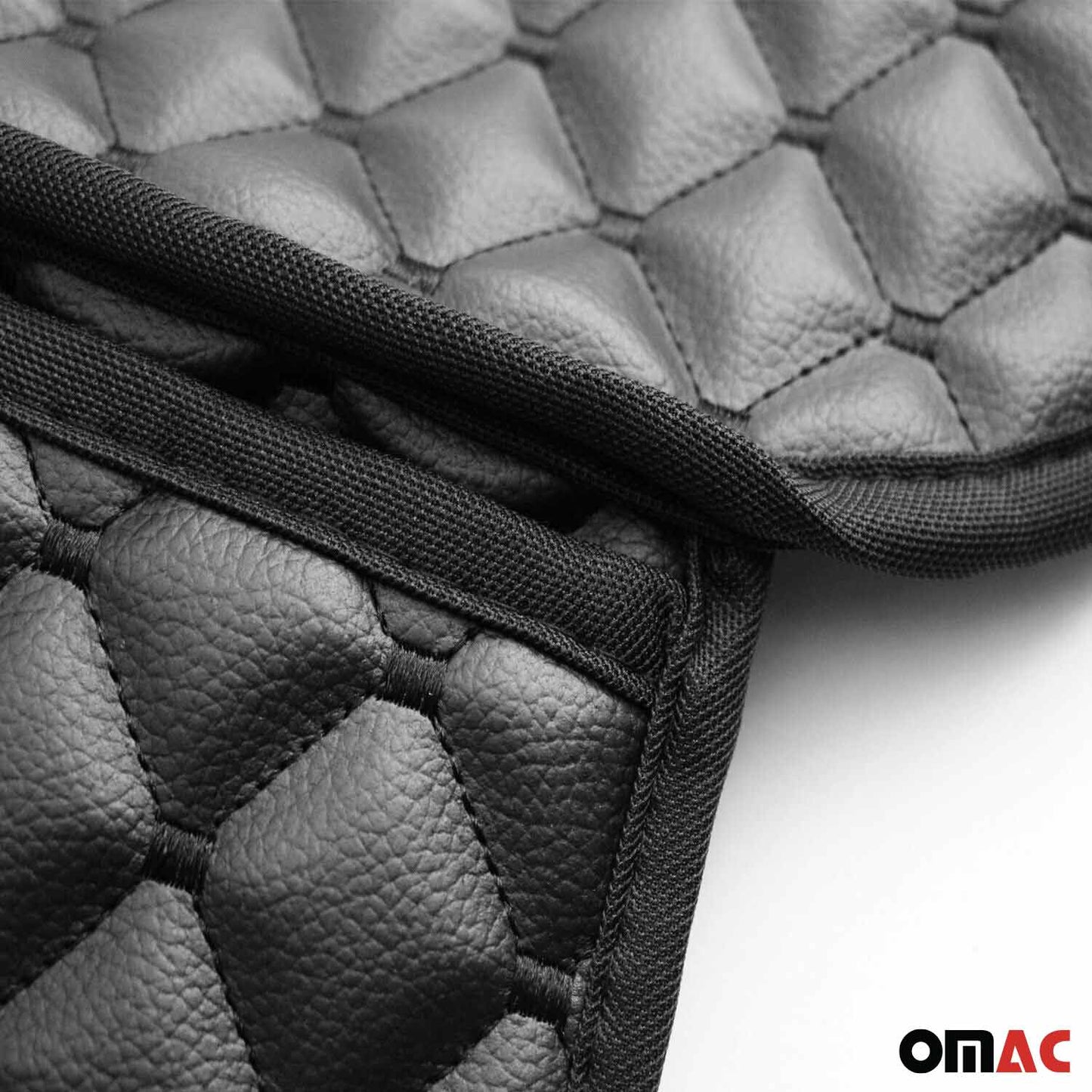 Schonbezug Sitzauflage für Honda Civic Accord Jazz Kunstleder Schwarz OMAC DE