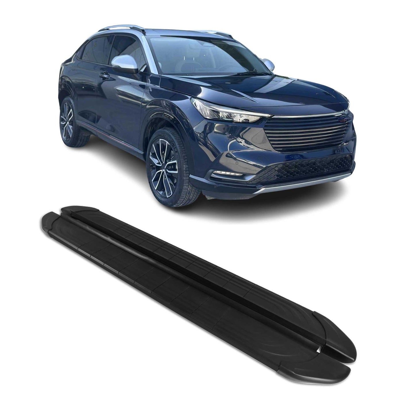 Seitenschweller Trittbretter für Honda HR-V 2021-2025 Schwarz Aluminium 2 tlg OMAC DE