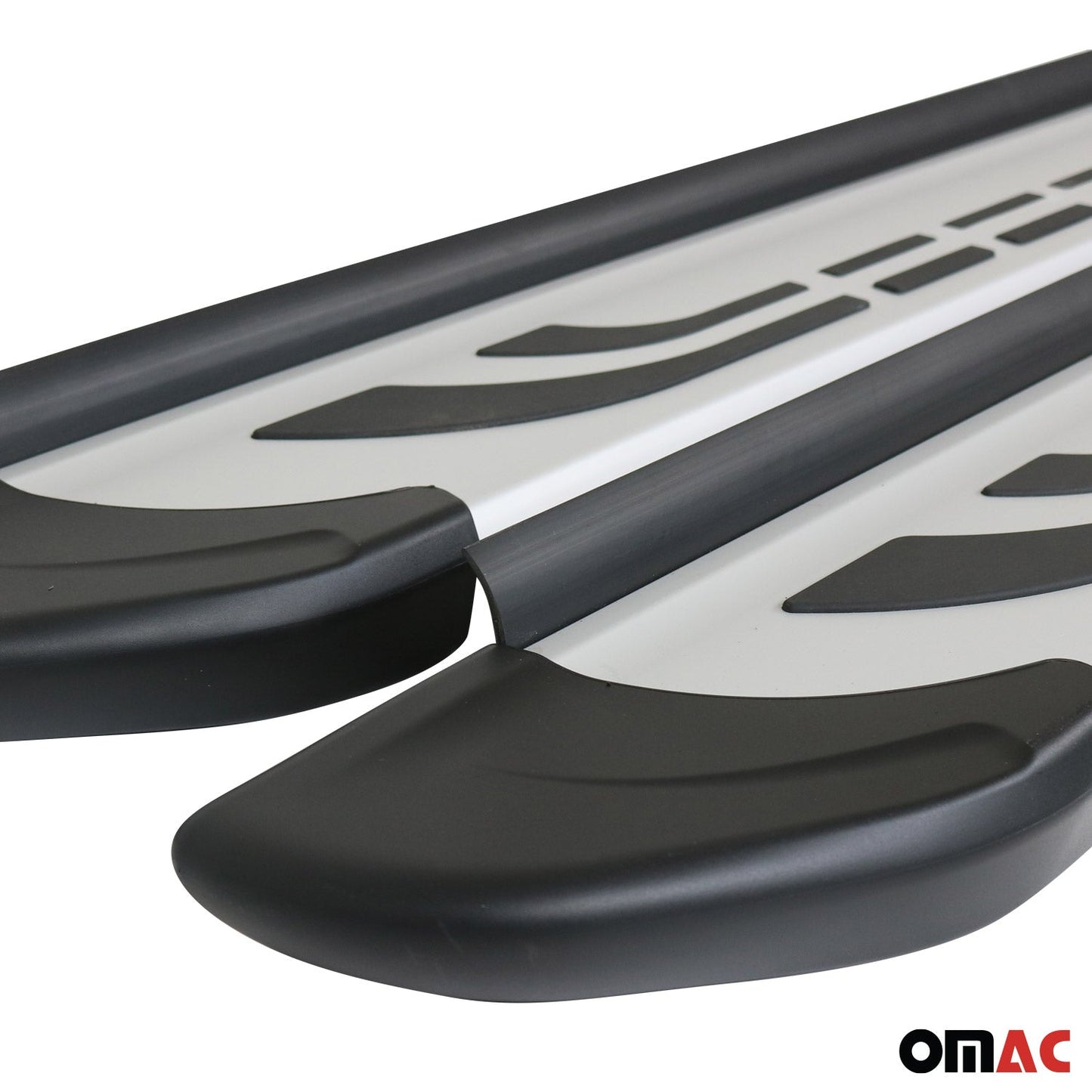 Trittbretter Seitenschweller Seitenbretter für Honda CR-V 2007-2012 Alu Grau OMAC DE