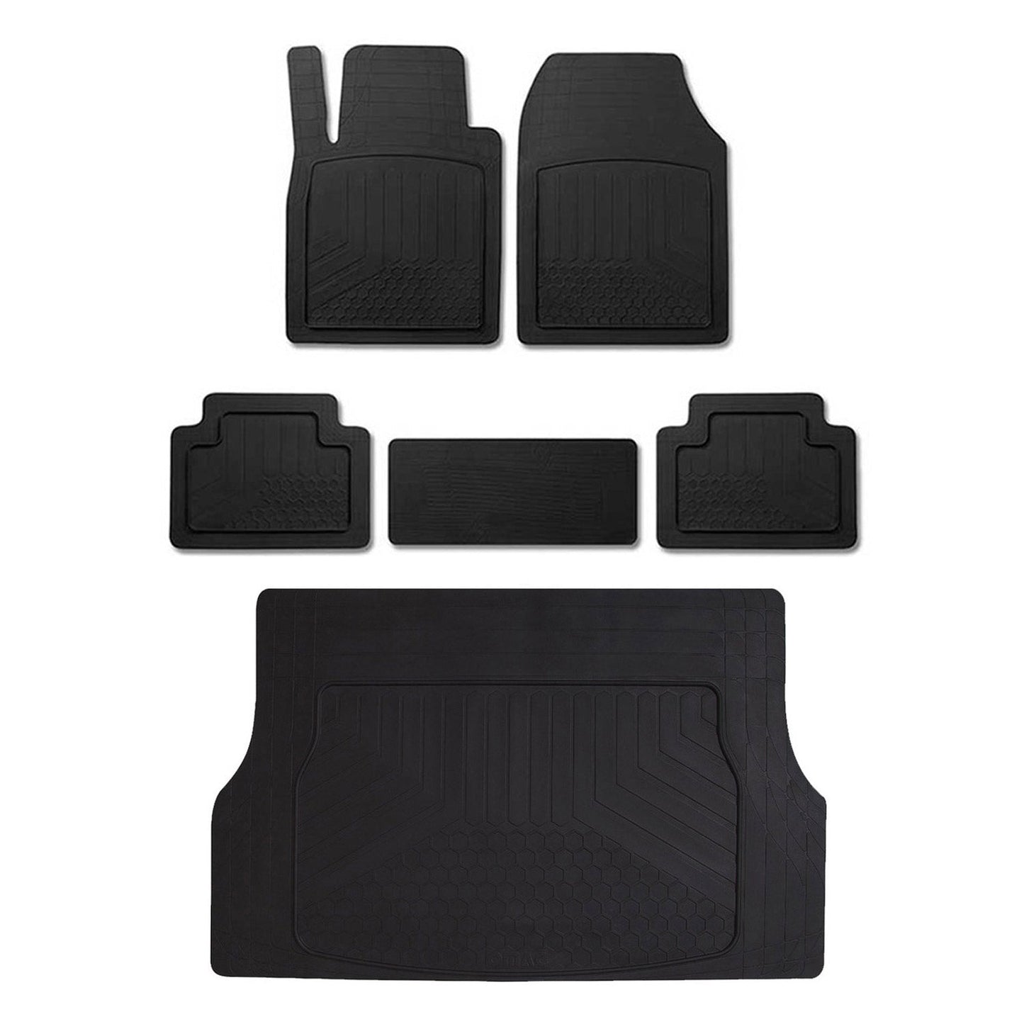 2023-2025 BYD Tang 7Sitze Gummimatten & Kofferraumwanne Set Gummi Schwarz OMAC DE