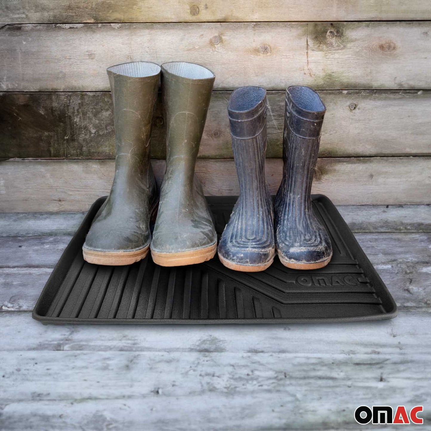 5x OMAC Schuhmatte Sauberlaufmatte Abtropfschale Napfunterlage 43x33cm Unterlage OMAC DE