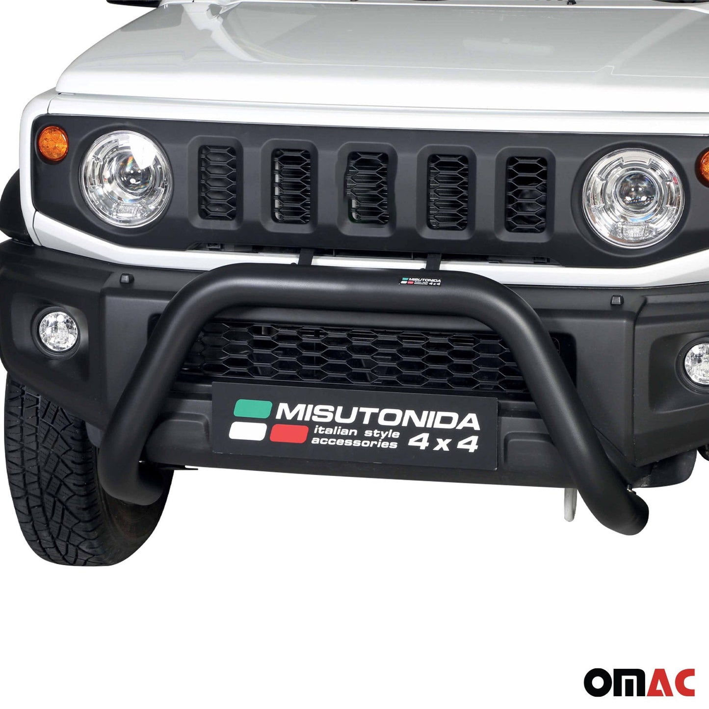Frontbügel Frontschutzbügel für Suzuki Jimny 2018-2025 ø76mm Stahl Schwarz OMAC DE