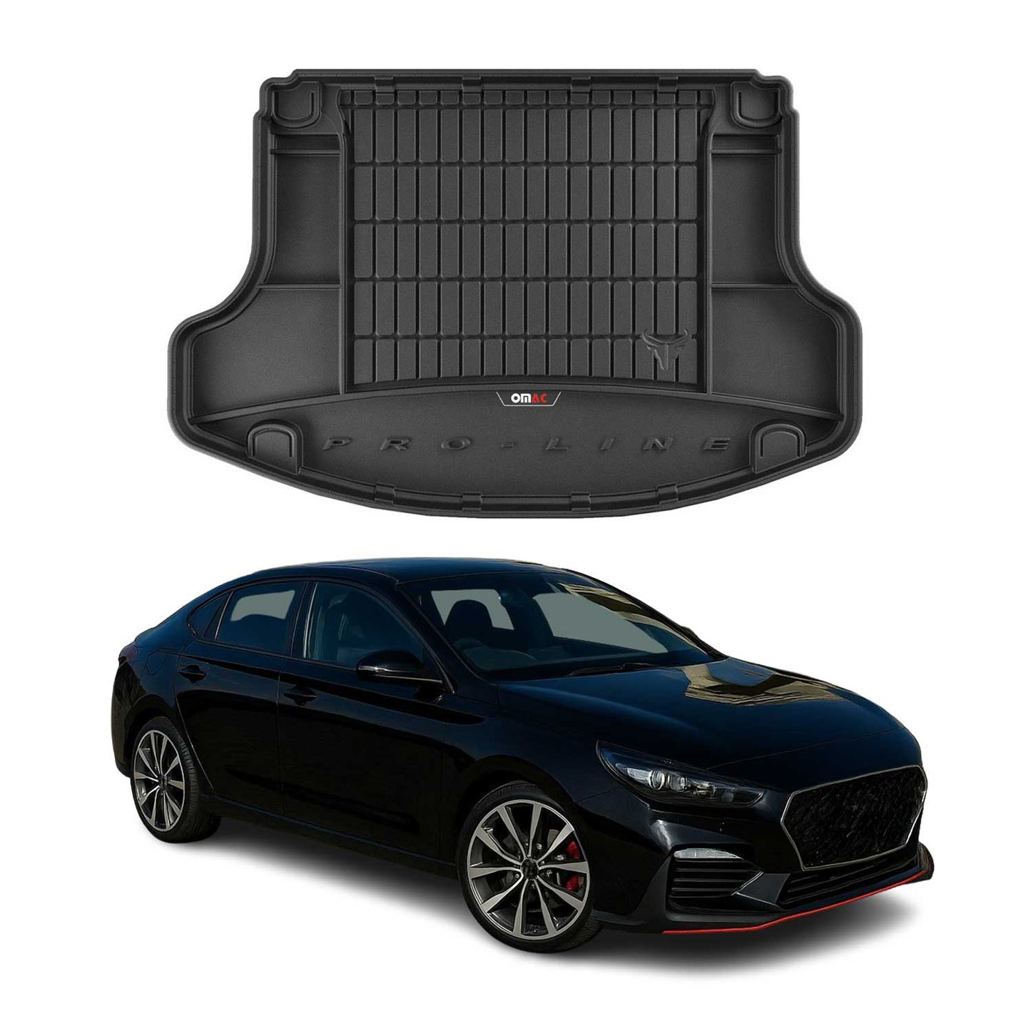 OMAC Gummi Kofferraumwanne für Hyundai i30 Fastback Nperformance 2017-2020 TPE OMAC DE