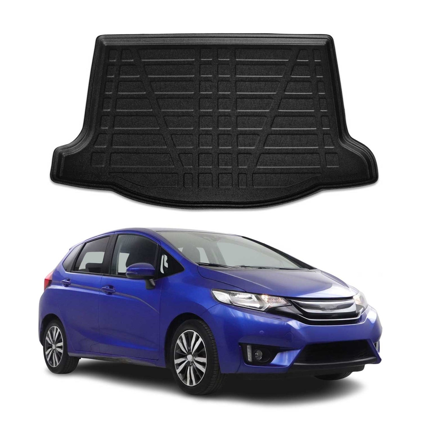 Kofferraumwanne Laderaumwanne für Honda Jazz 2015-2021 Gummi TPE Schwarz OMAC DE