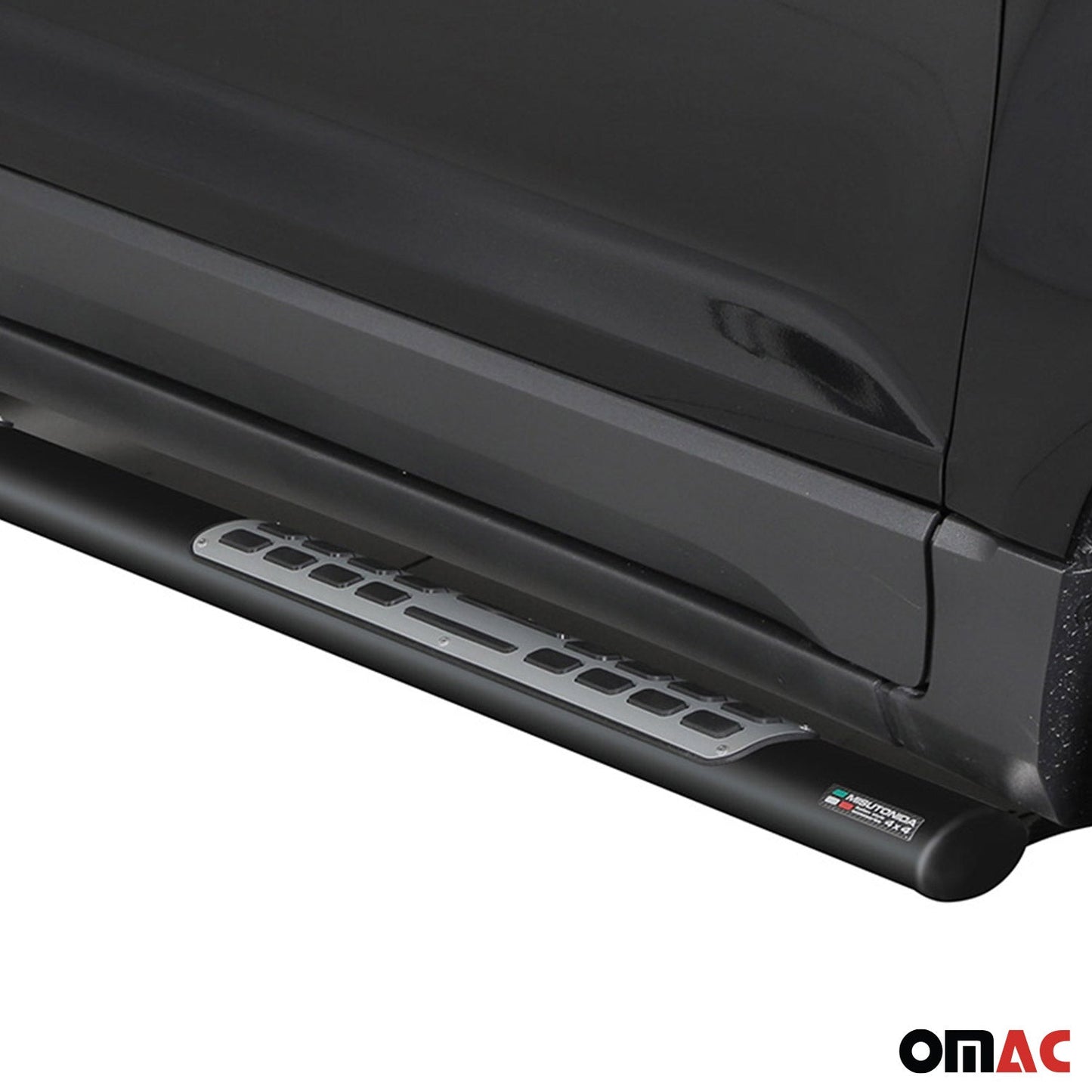 Edelstahl Seitenschweller Schwellerrohre für Ford Ecosport 2013-2017 Schwarz OMAC DE