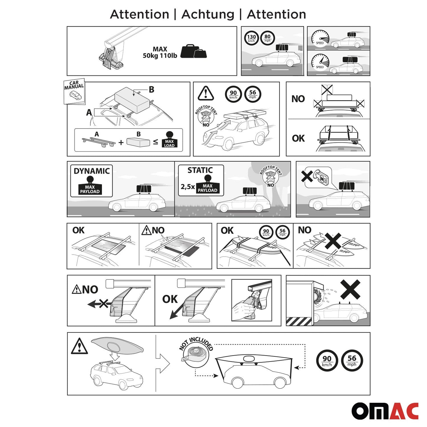 Menabo Dachträger Grundträger für Nissan Qashqai III J12 2021- Stahl Schwarz 2x OMAC DE