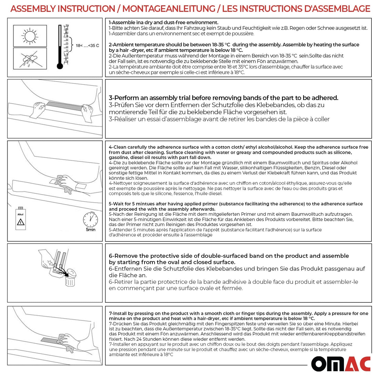 Einstiegsleisten Türschweller Exclusive für BYD Seal U / MG HS PHEV 2023-2025 4x OMAC DE