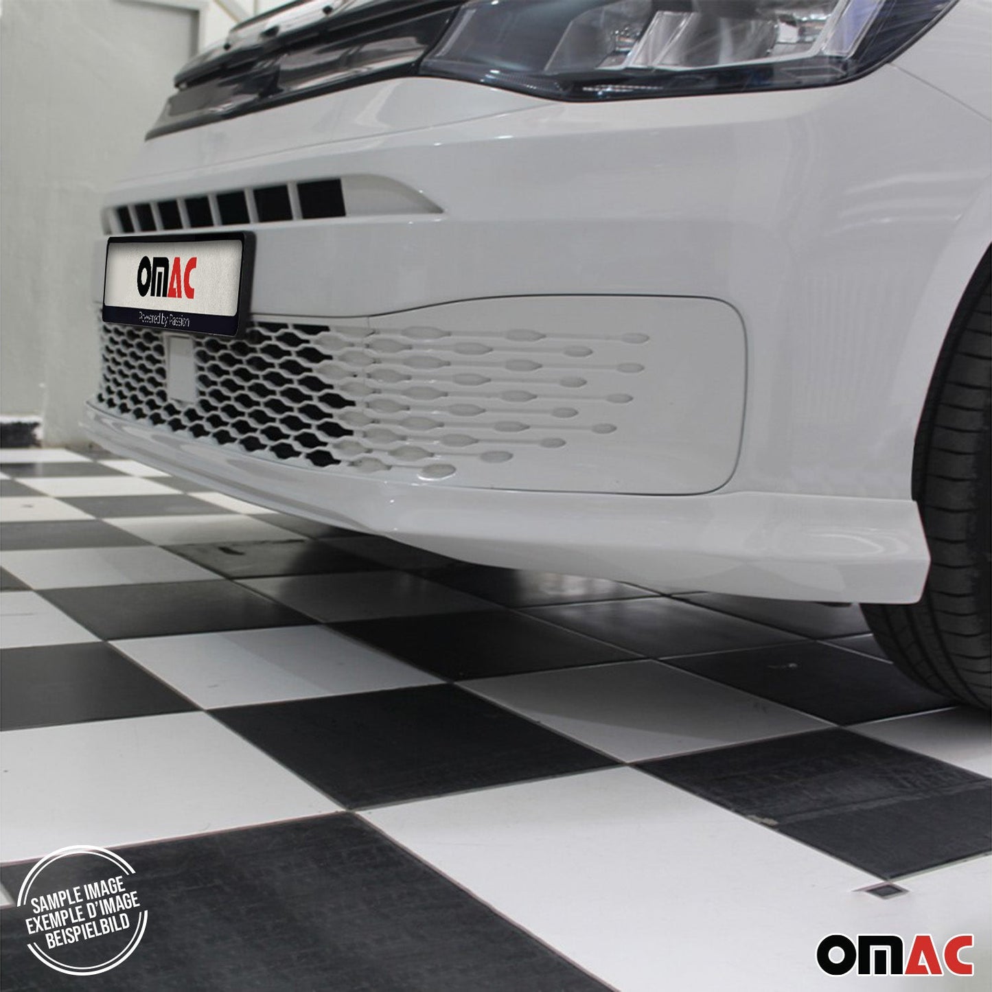2021-2025 VW Caddy Frontspoiler Lippe Stoßstange Splitter Grundiert OMAC DE