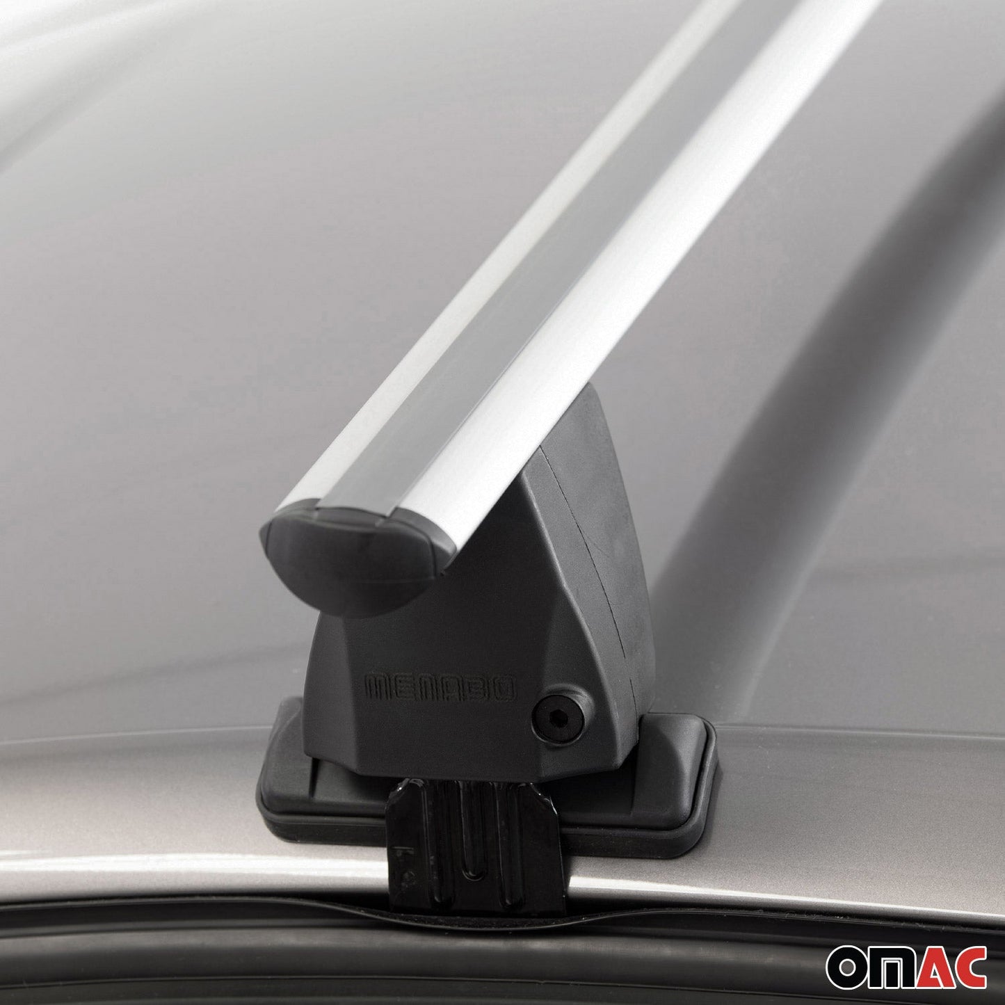Menabo Dachträger Grundträger für VW Amarok mk2 2022-2025 Alu Grau 2tlg OMAC DE