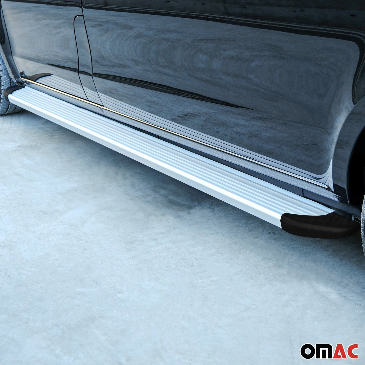 Trittbretter Seitenschweller für Opel Combo 2001-2011 Aluminium Silber 2 tlg