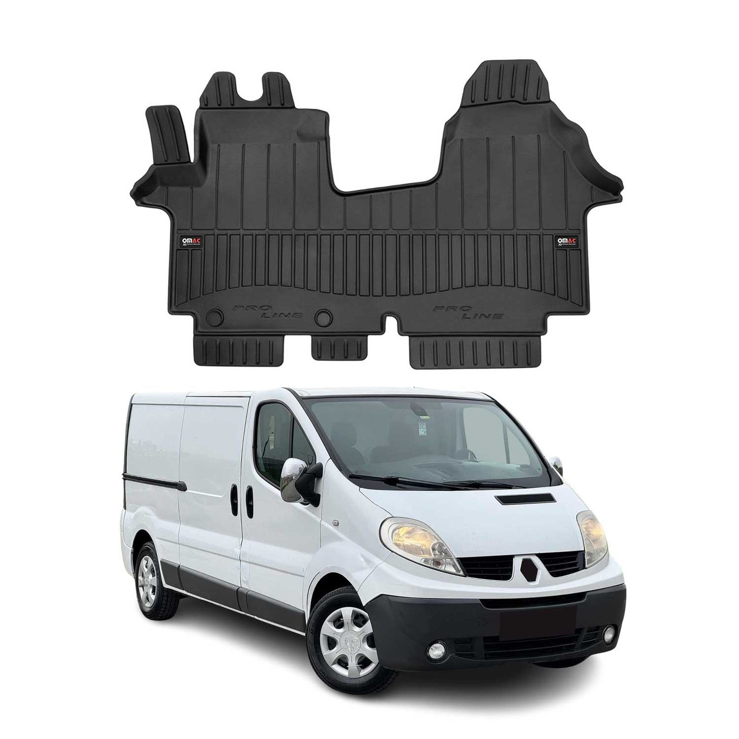 2001-2014 Renault Trafic Fußmatten TPE Schwarz 1 tlg OMAC DE